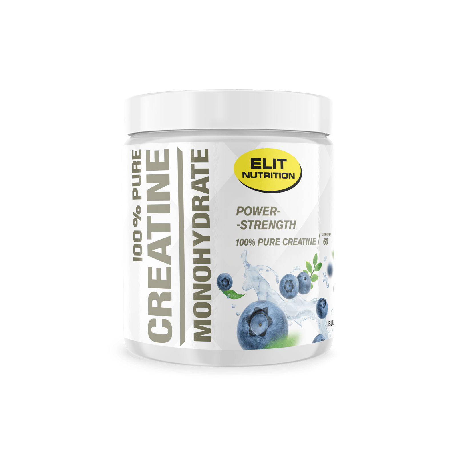 Elit Nutrition 100% Kreatin Monohydrat Blåbär 300 g