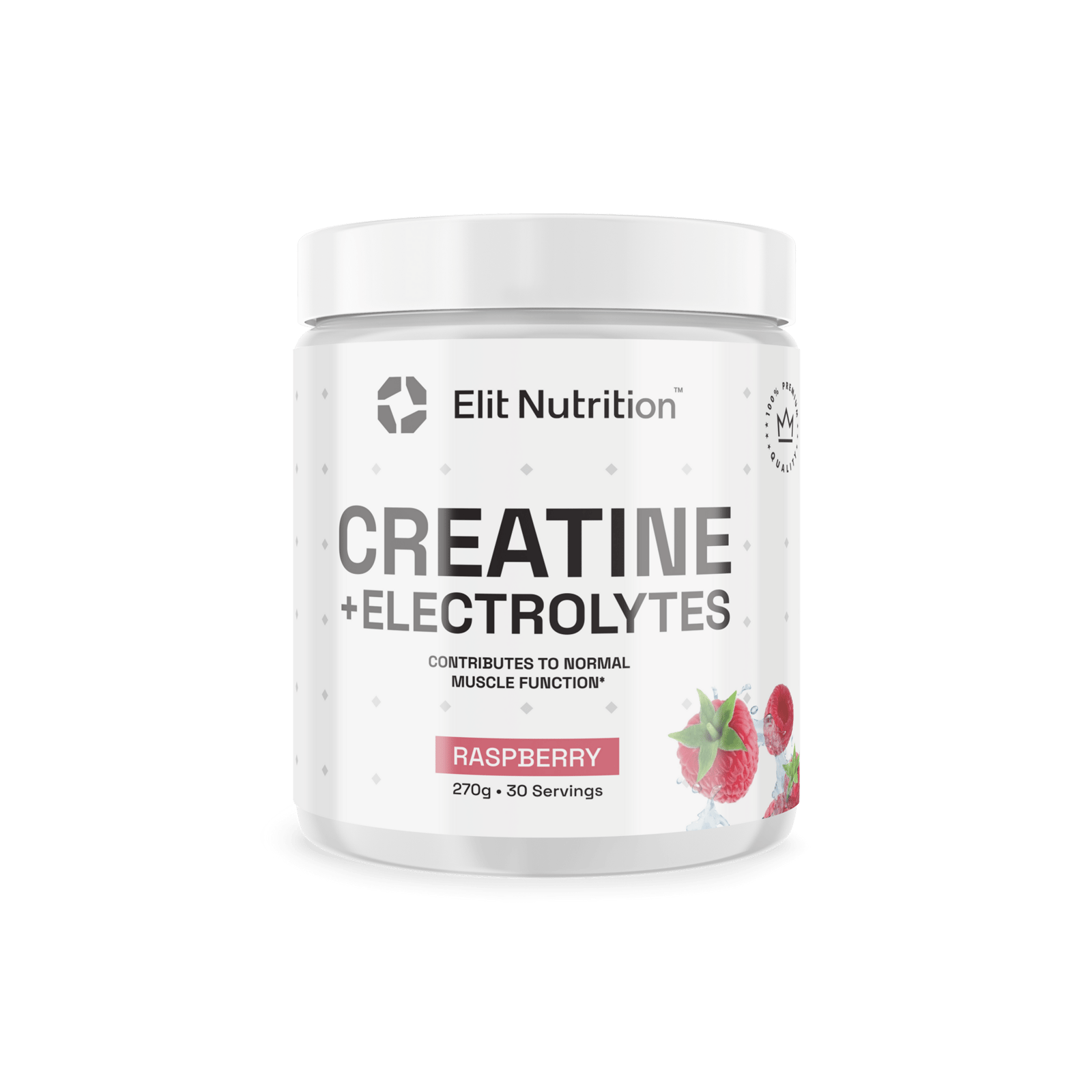 Elit Nutrition Kreatin + Elektrolyer Raspberry 300 g