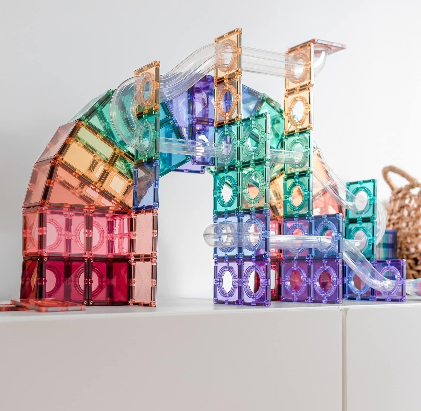 CONNETIX Pastell Kulbanelabyrint 106 delar