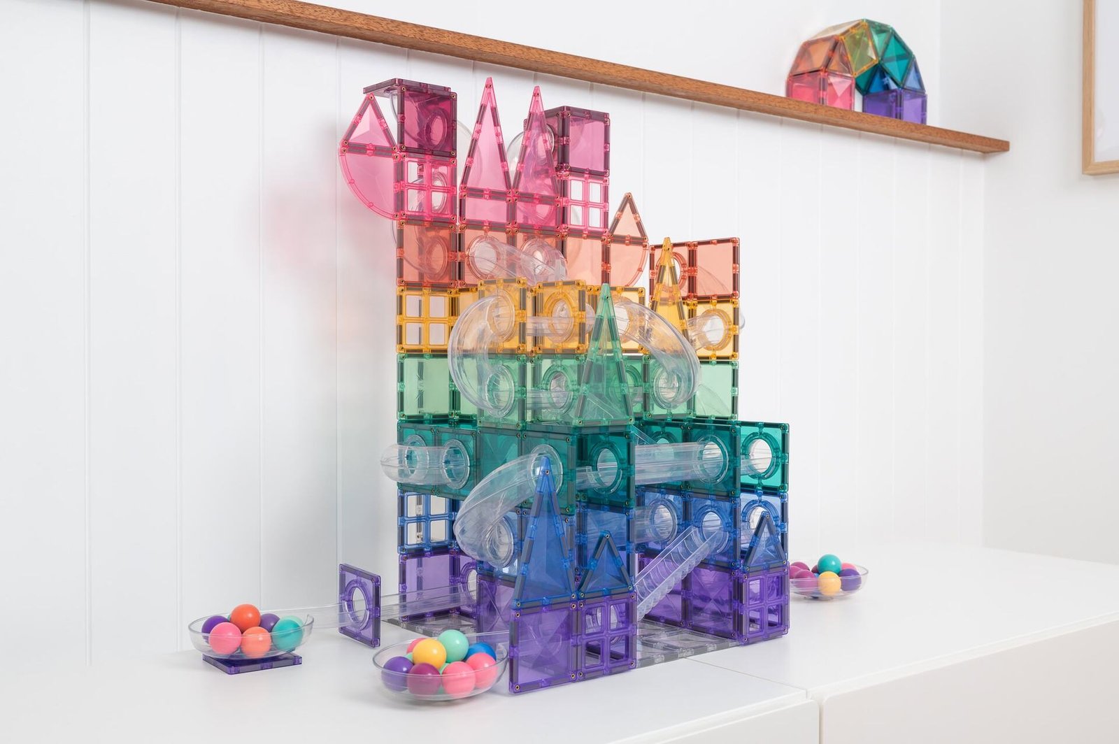 CONNETIX Pastell Kulbanelabyrint 106 delar