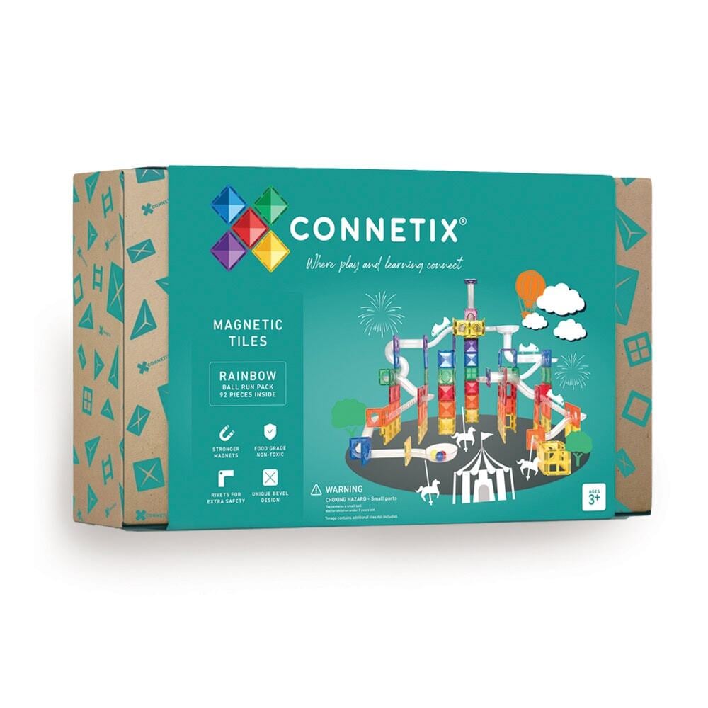 CONNETIX Regnbåge Kulbanelabyrint 92 delar