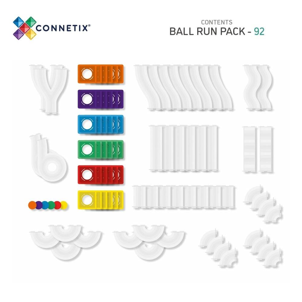 CONNETIX Regnbåge Kulbanelabyrint 92 delar