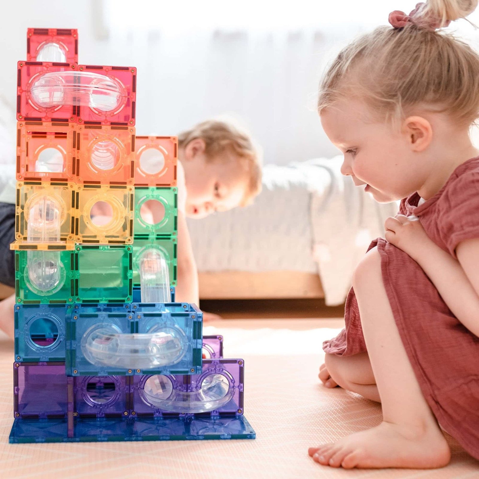 CONNETIX Regnbåge Kulbanelabyrint 92 delar