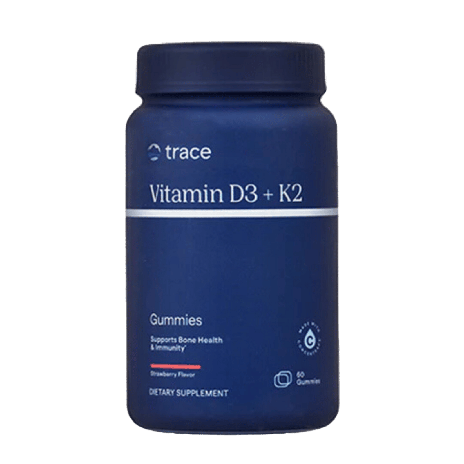 Trace Minerals Vitamin D3 + K2 Strawberry 60 tuggtabletter