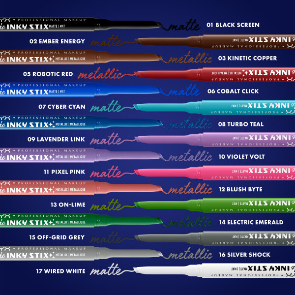 NYX Professional Makeup Epic Inky Stix Eyeliner 01 Black Screen 0,1 g