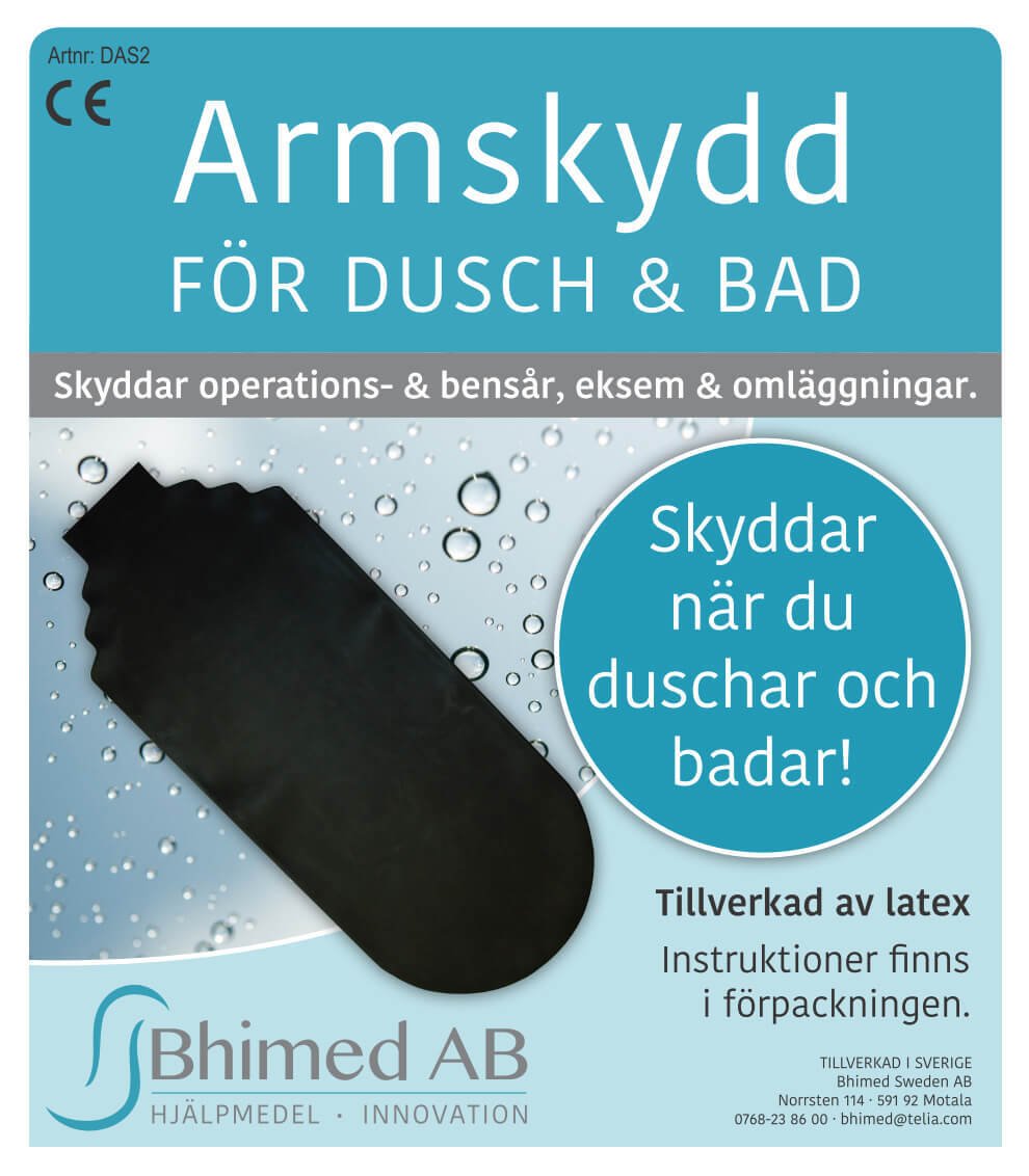 Bhimeds Dusch & Badskydd Arm Svart 1 st