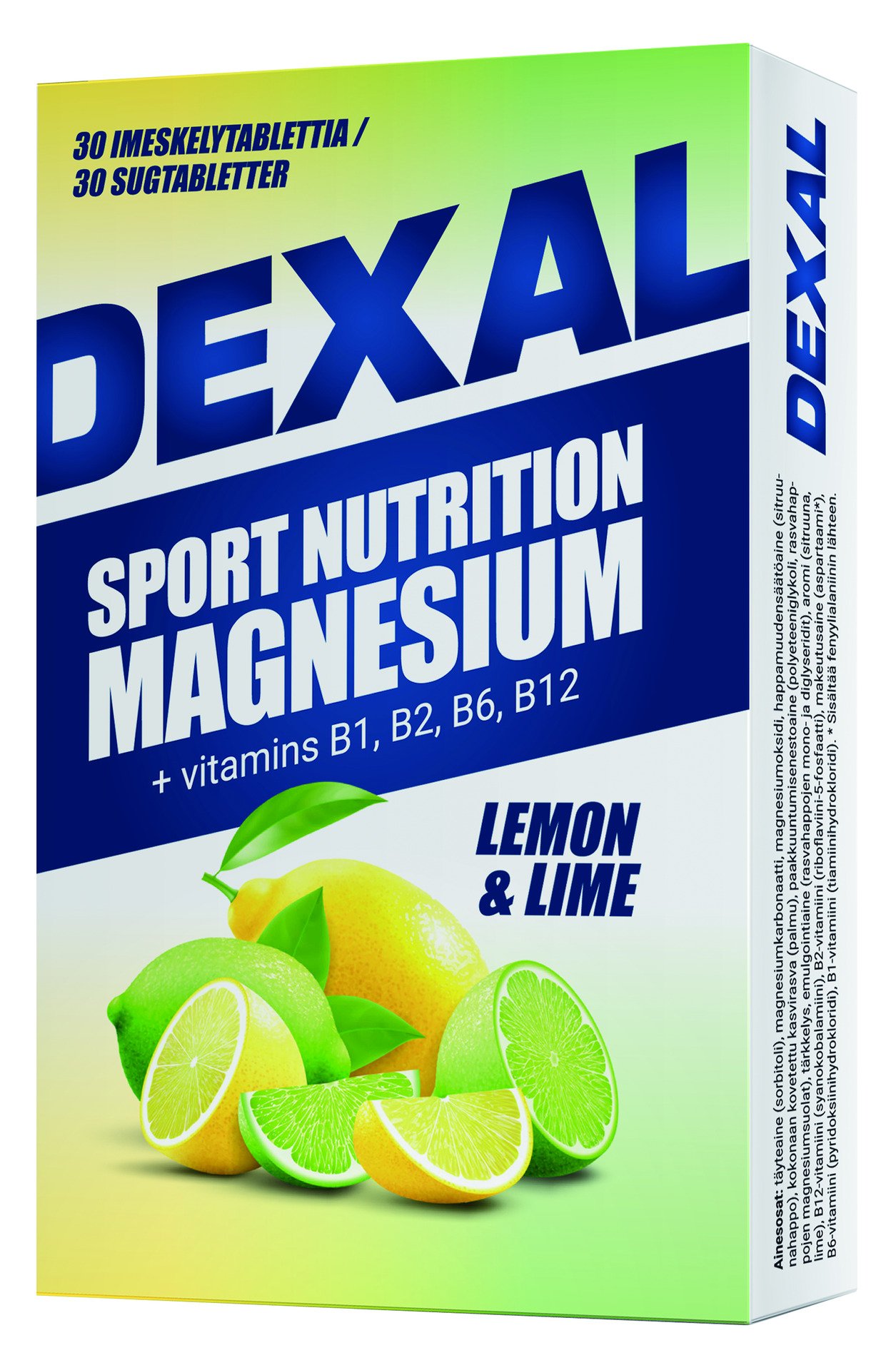 Dexal Magnesium Sugtabletter Lemon & Lime 30 st