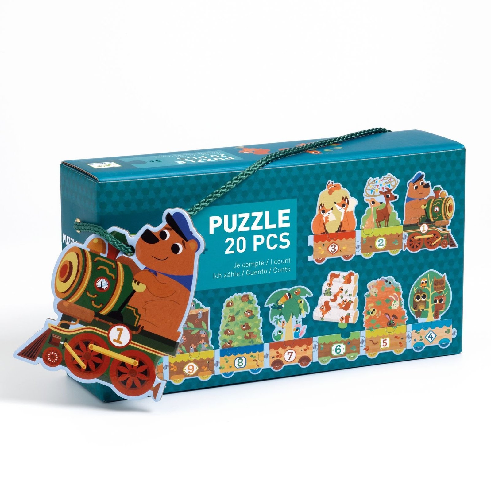 Djeco Duo Puzzle I Count Tvåbitarspussel 20 bitar