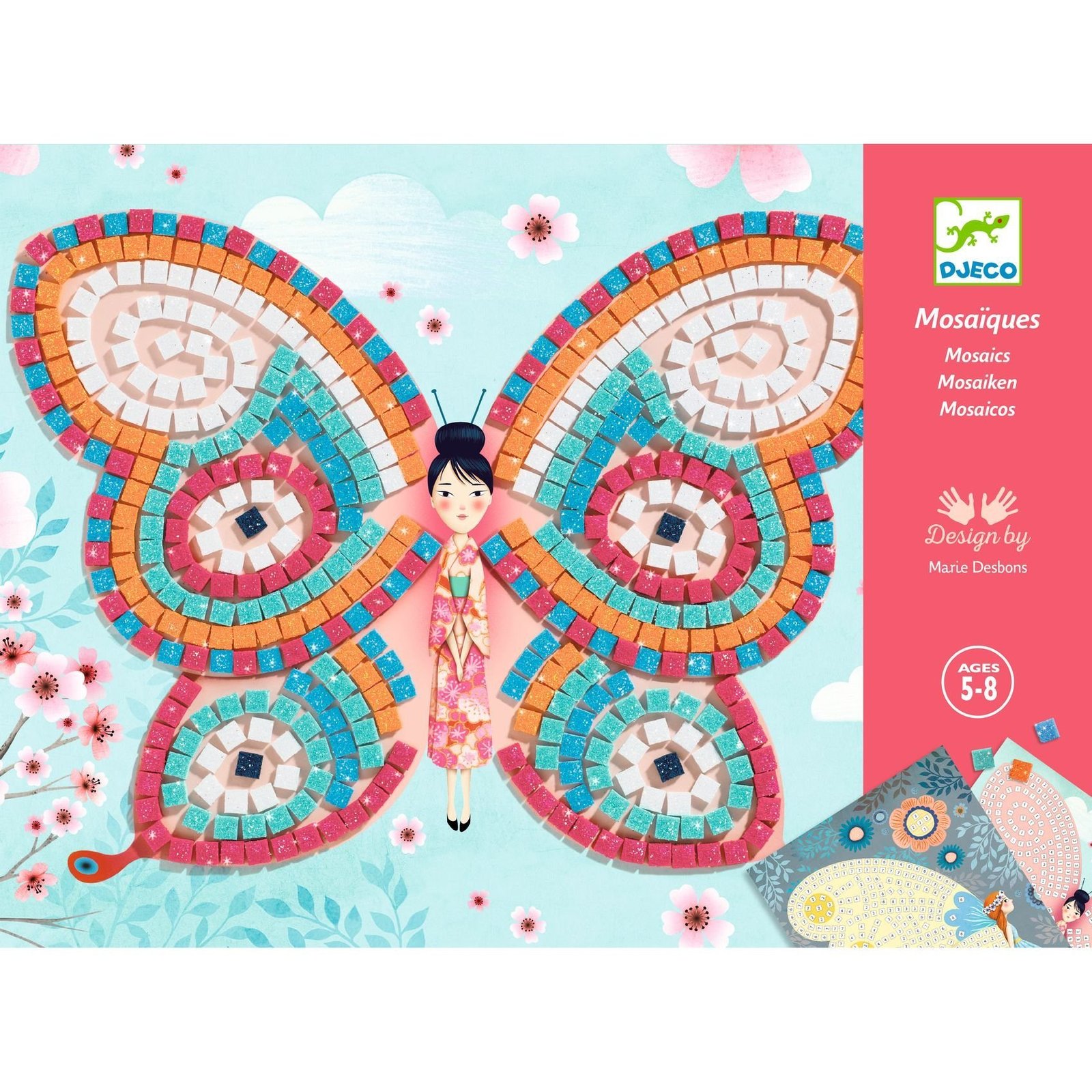 Djeco Mosaic Butterflies Pyssel