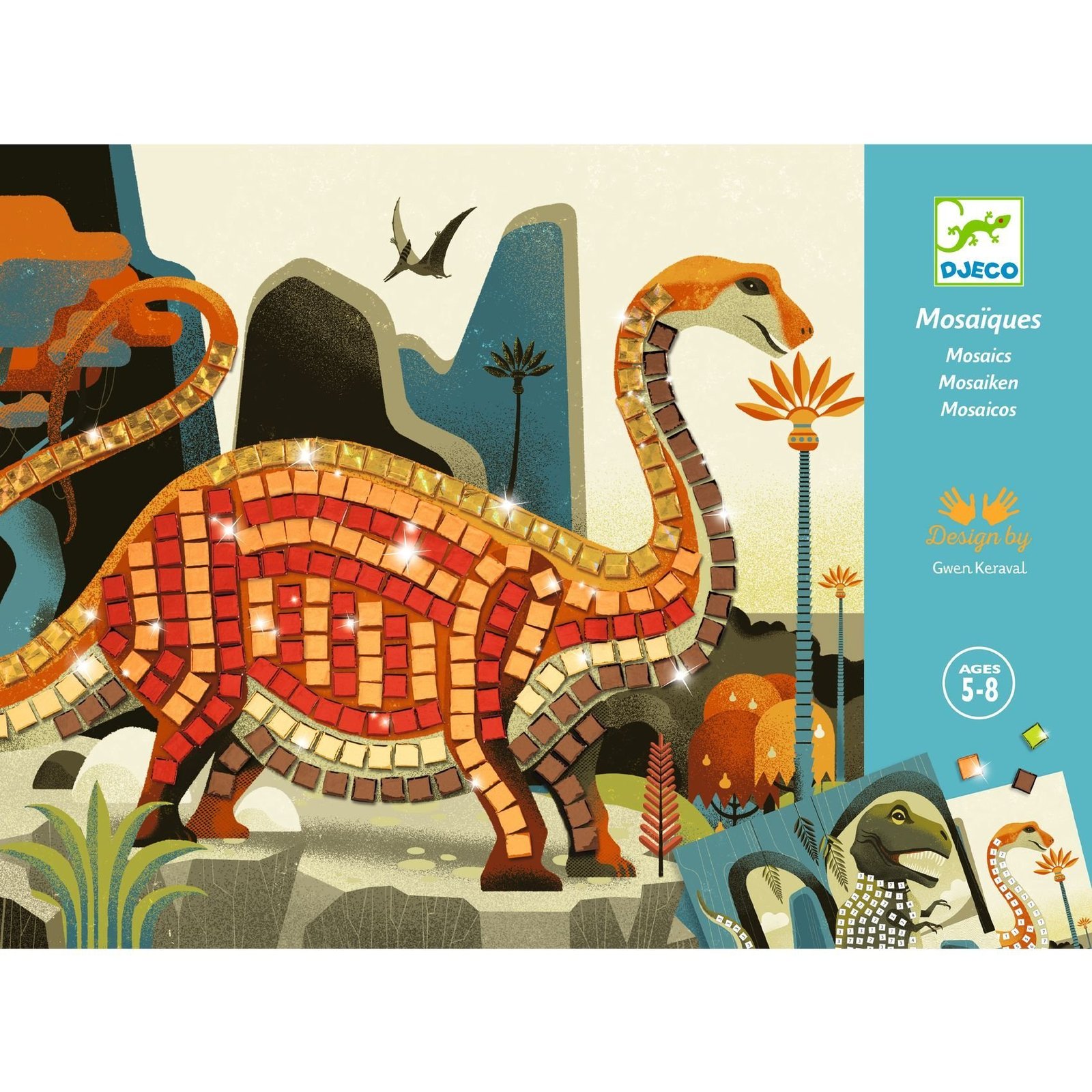 Djeco Mosaic Dinosaurs Pyssel