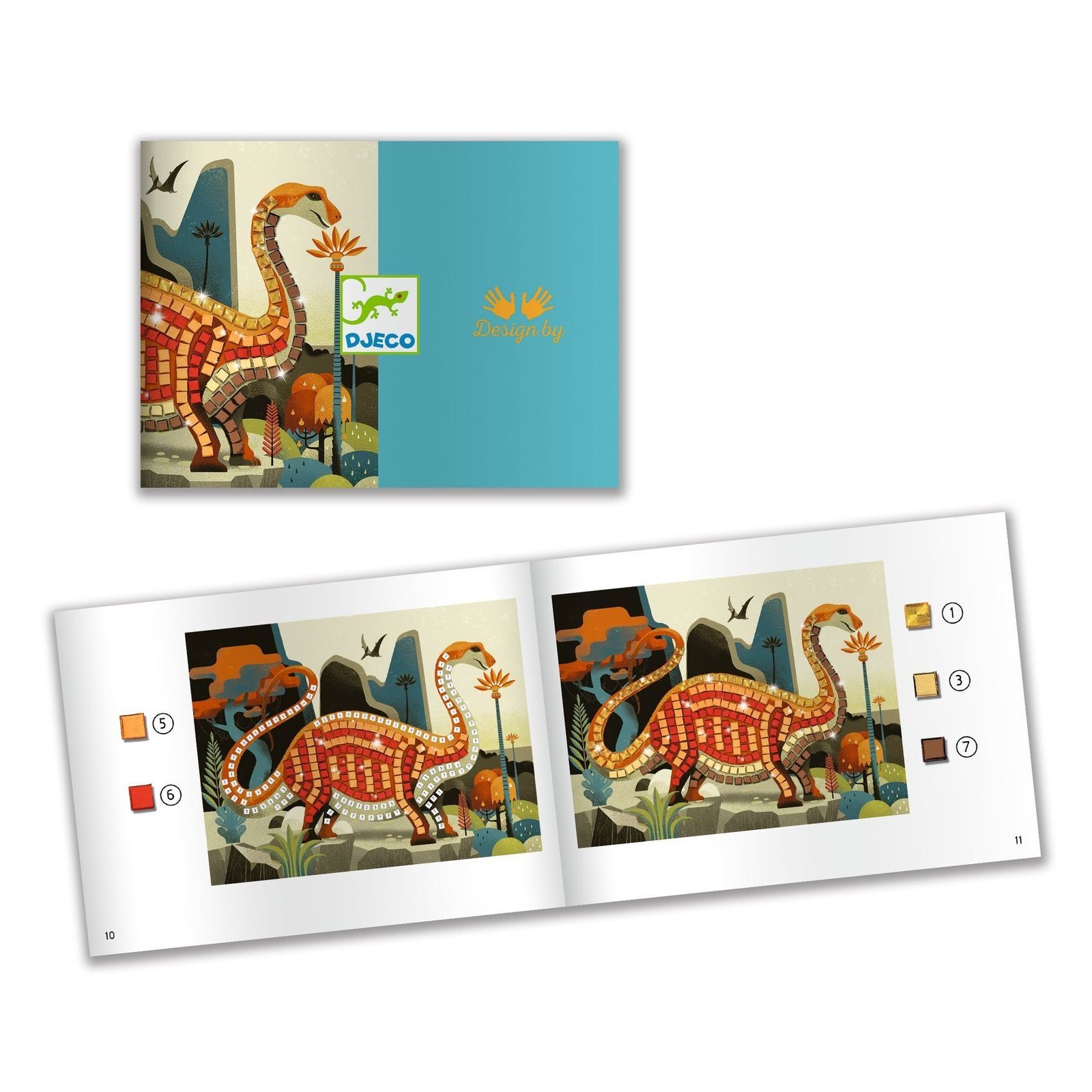 Djeco Mosaic Dinosaurs Pyssel