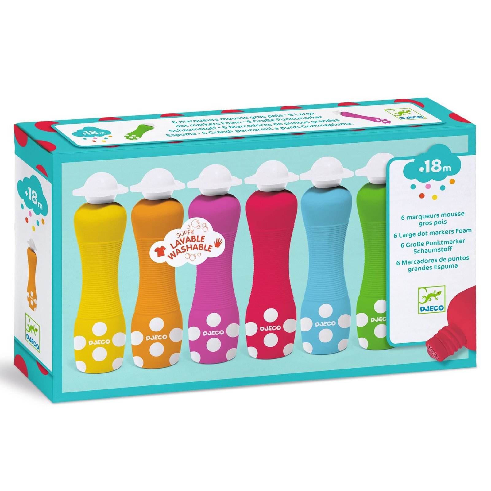 Djeco Foam Markers Duttpennor 6 st