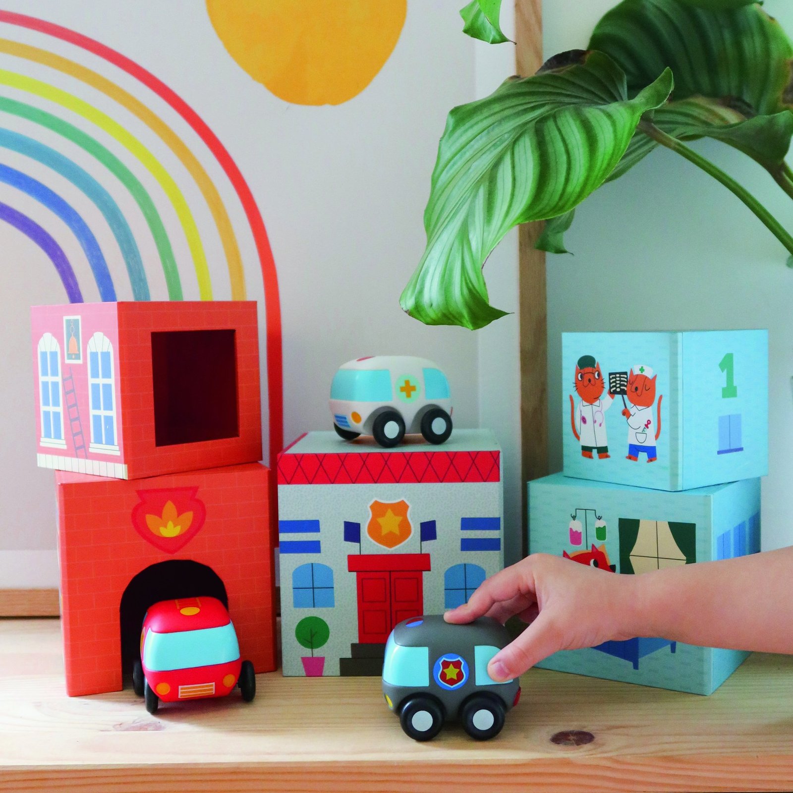 Djeco TopaniCar Stapelklossar