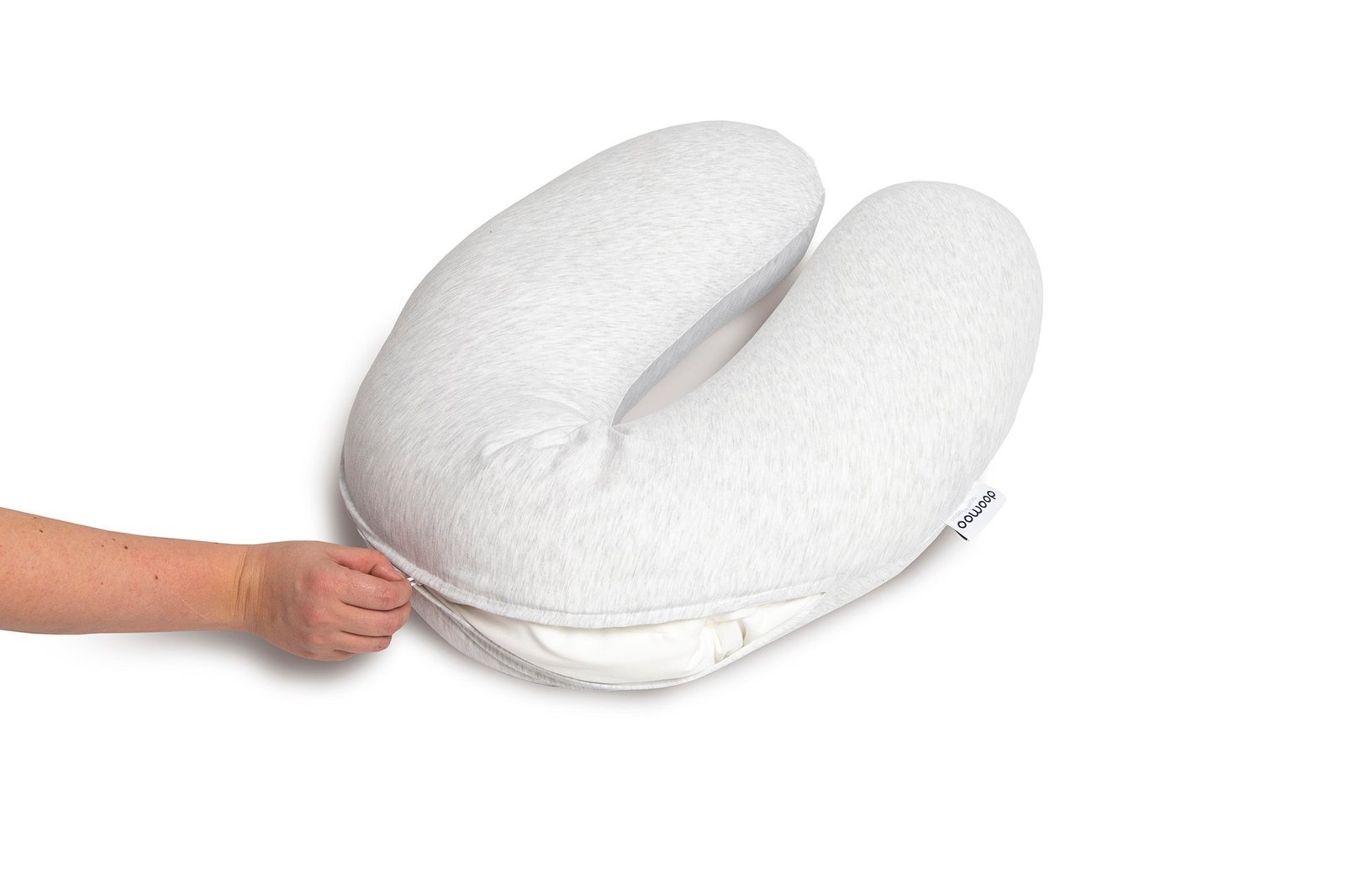 Doomoo Överdrag Amning & Gravidkudde Melerad Vit