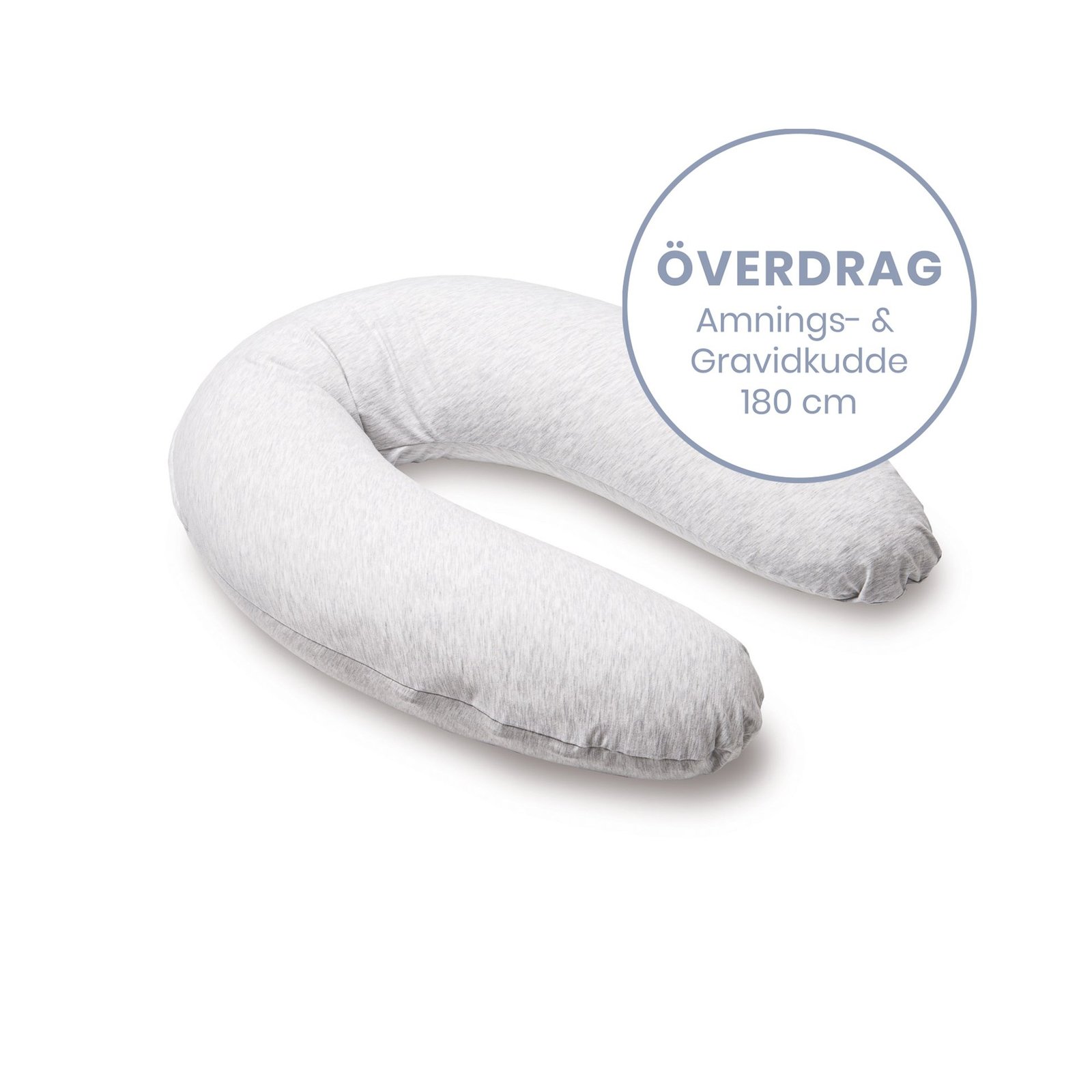 Doomoo Överdrag Amning & Gravidkudde Melerad Vit