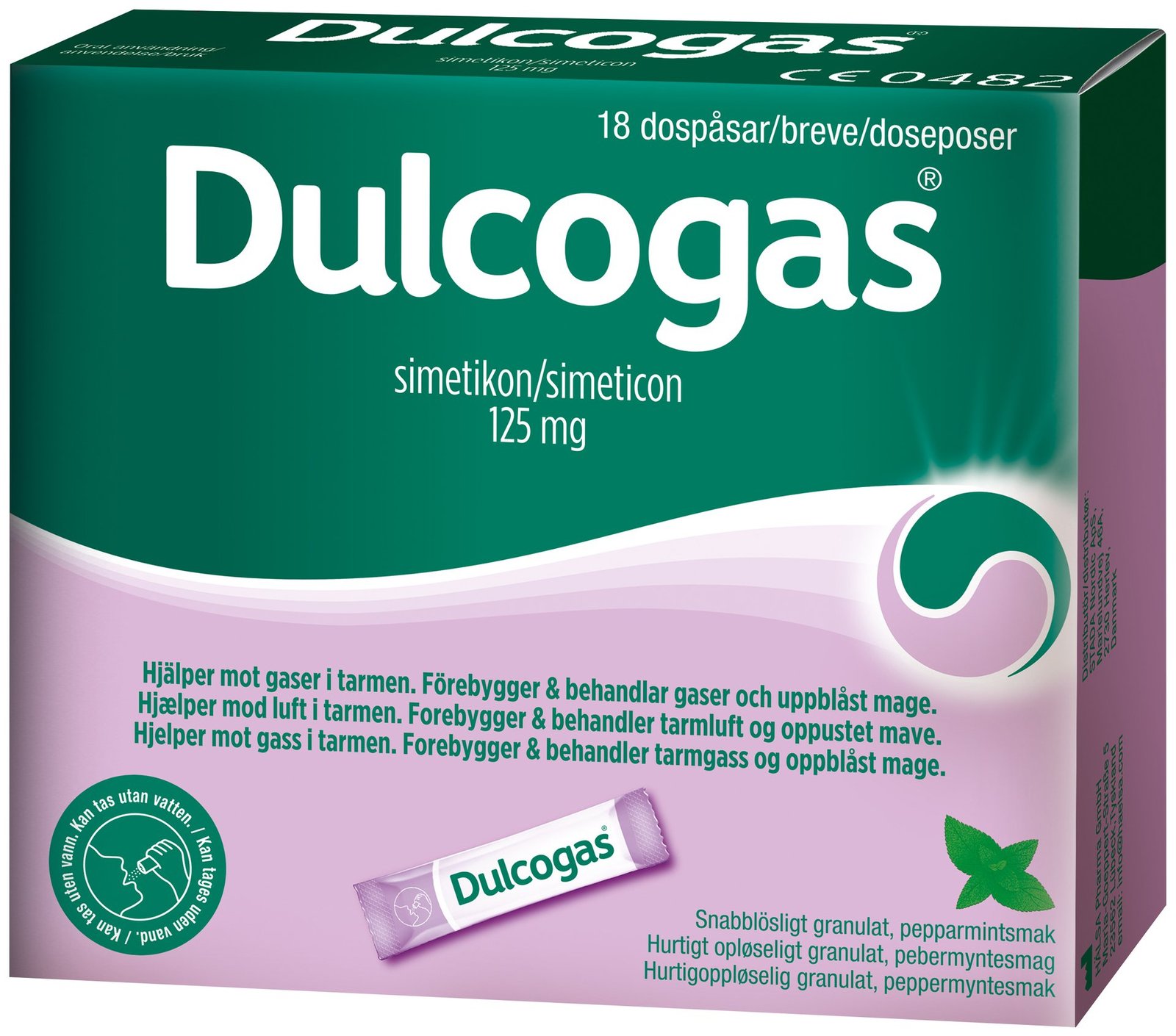 Dulcogas Mot gas i magen 18 st