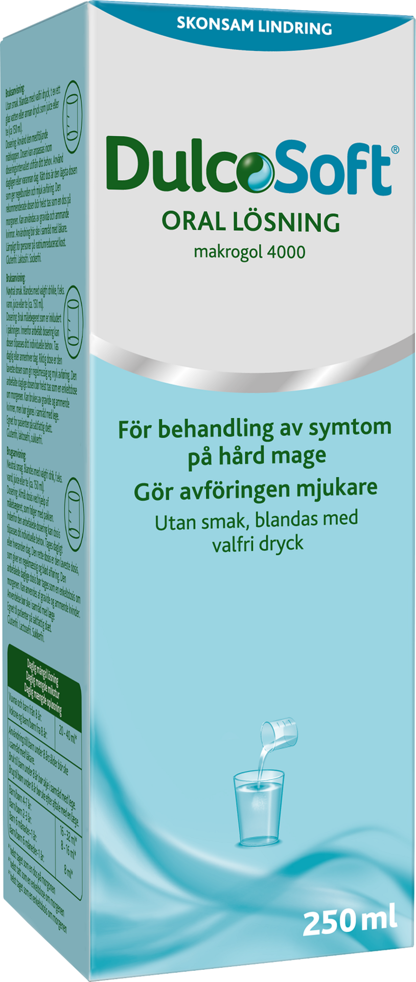 DulcoSoft Makrogol 4000, flaska 250 ml