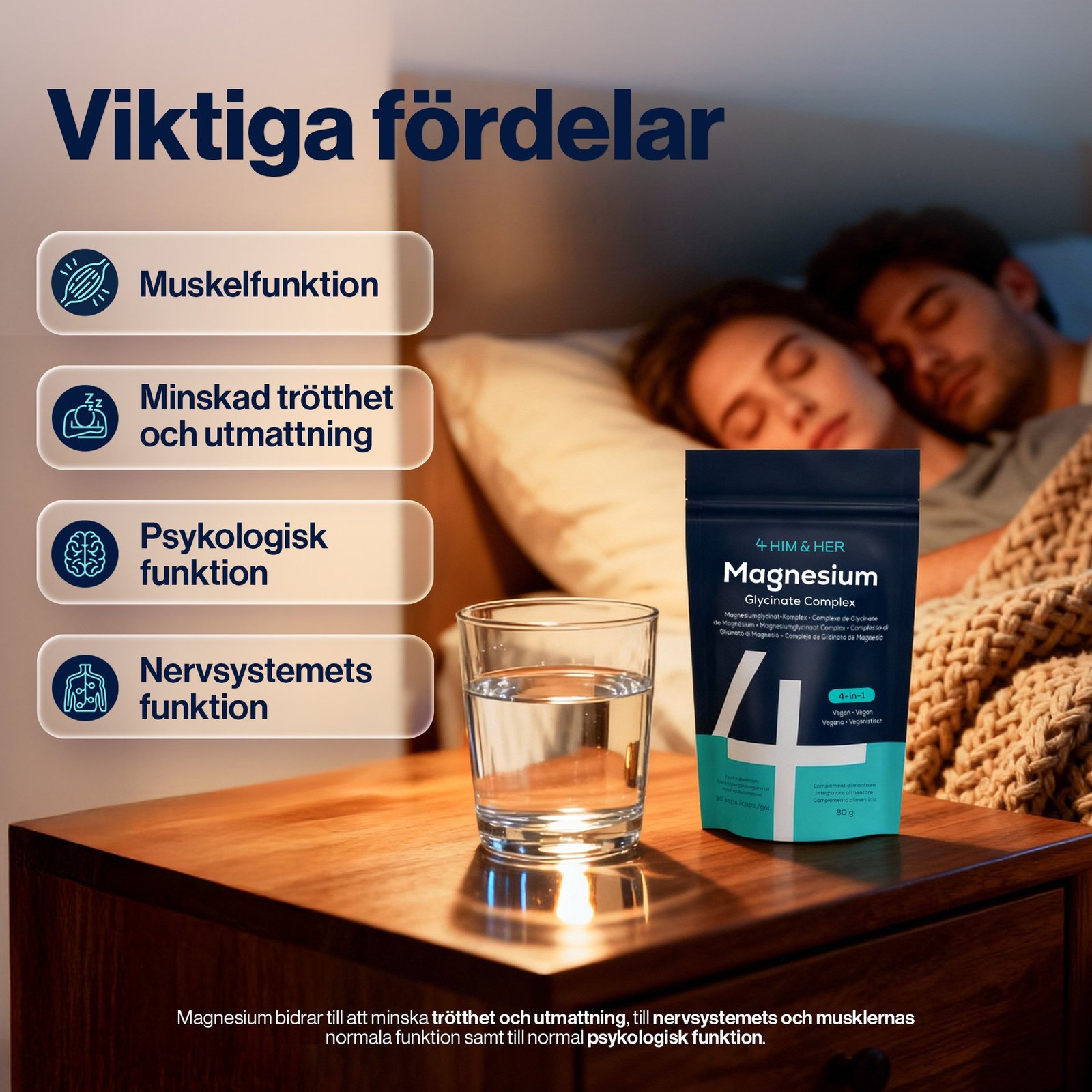 4Him & Her Magnesium Trippelkomplex 4-in-1 90 st