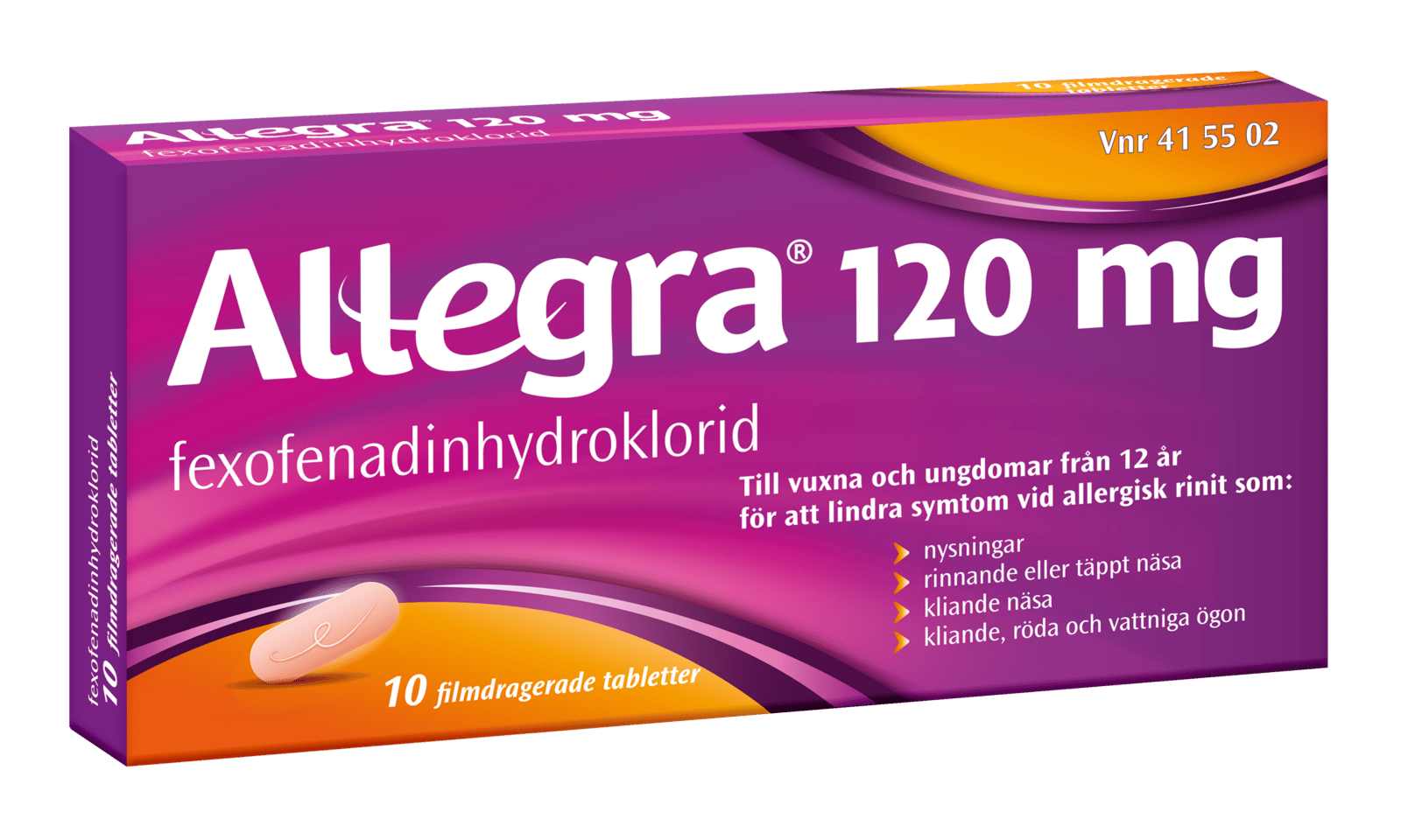 Allegra Antihistamintablett 10 st