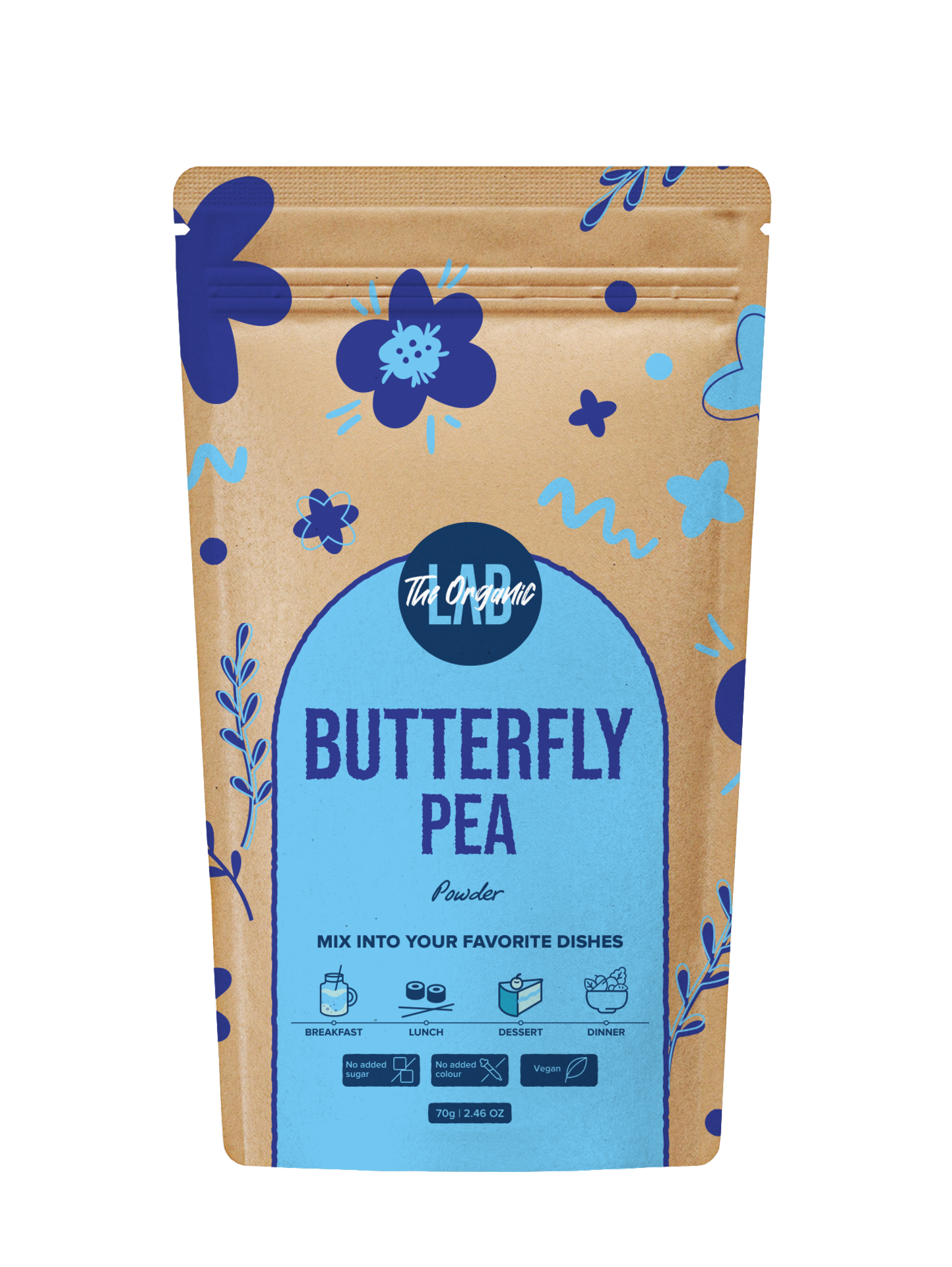 The Organic Labs Butterfly Pea Pulver 70g