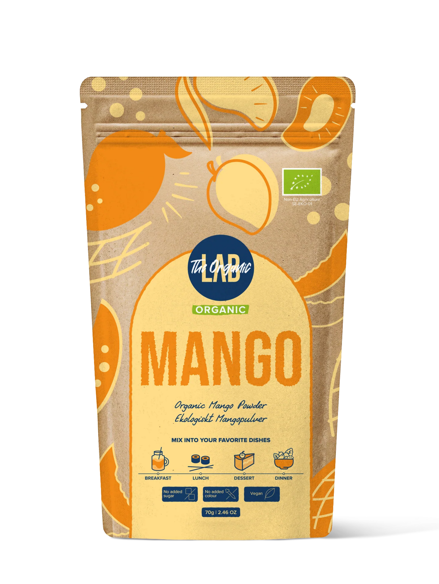 The Organic Labs Mango pulver, 70g