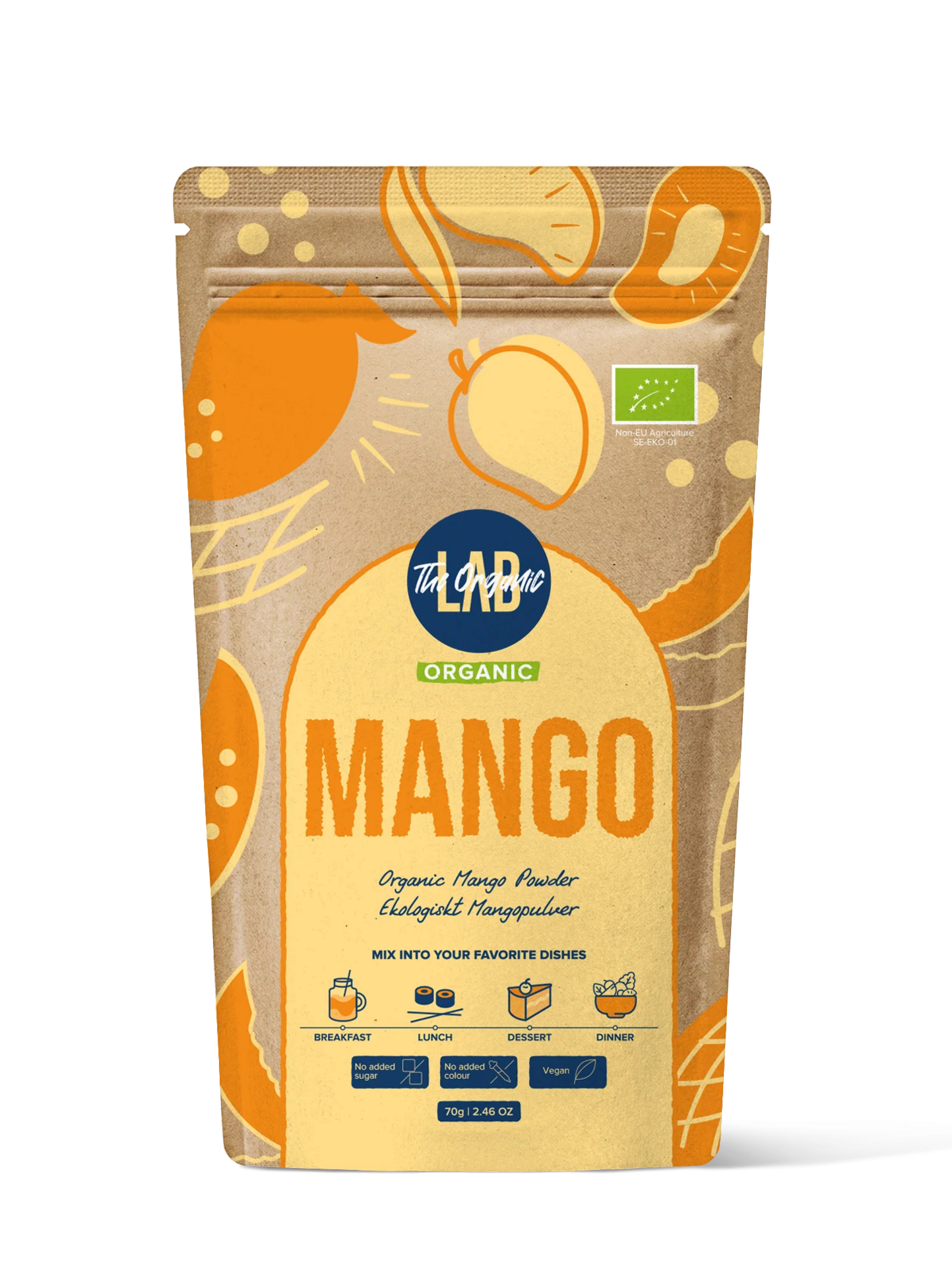The Organic Labs Mango pulver, 70g