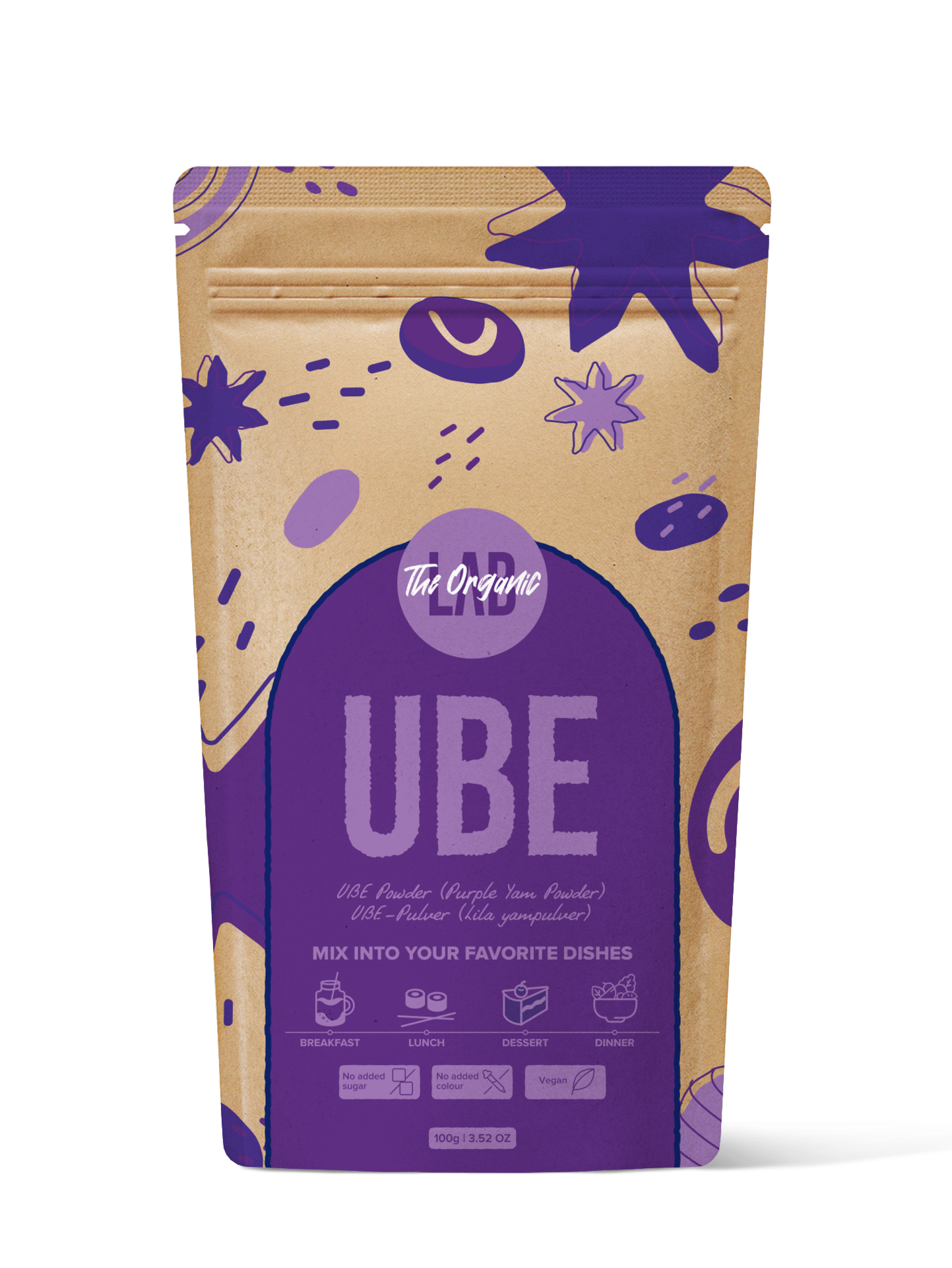 The Organic Labs UBE pulver (lila jamsrot) 100 g