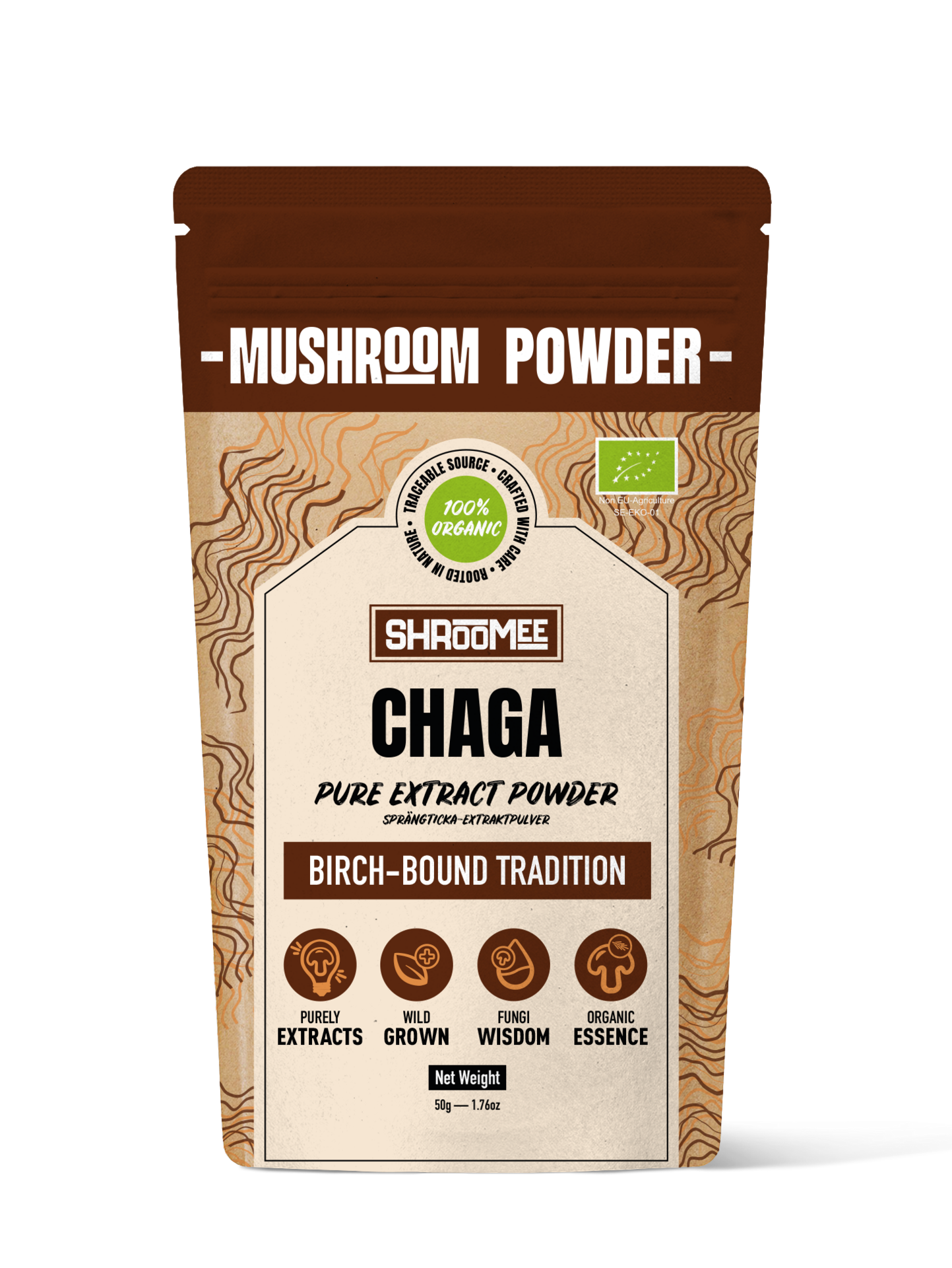 The Organic Labs Chaga-extraktpulver Inonotus obliquus 50 g