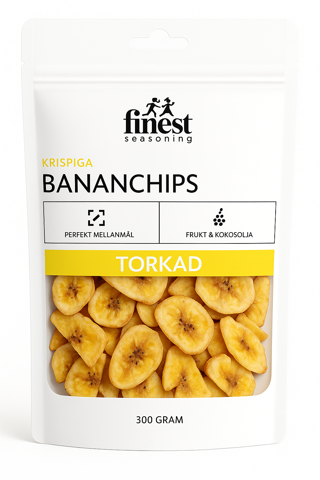 Finest Seasoning Torkade Bananchips 300 g