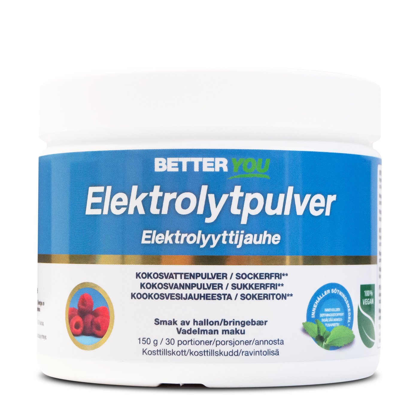 Better You Elektrolytpulver Hallon 150g