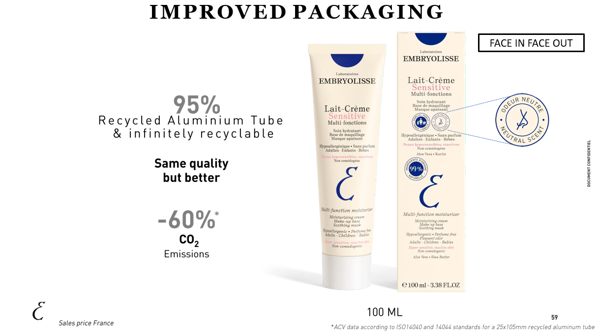Embryolisse Lait Creme Sensitive 1 - 100 ml