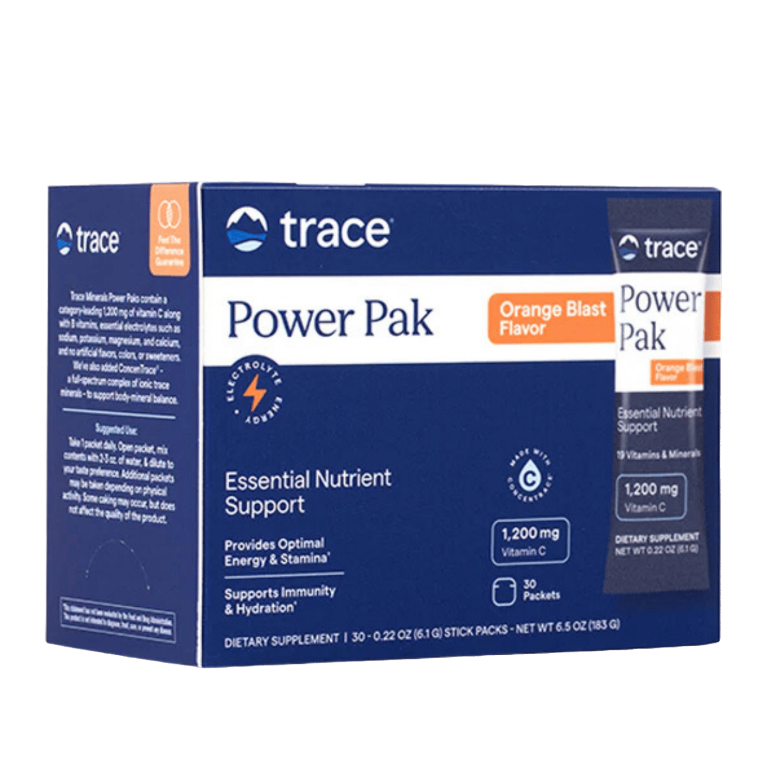 Trace Minerals Elektrolyte Stamina Power Pak Orange 30 st