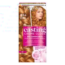 L'Oréal Paris Casting Crème Gloss Semi-Permanent Color 834 Amber Blonde