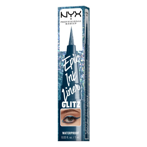 NYX Professional Makeup Epic Ink Liner Glitz Vattenfast Eyelinerpenna 05 Denim Dazzle 1 ml
