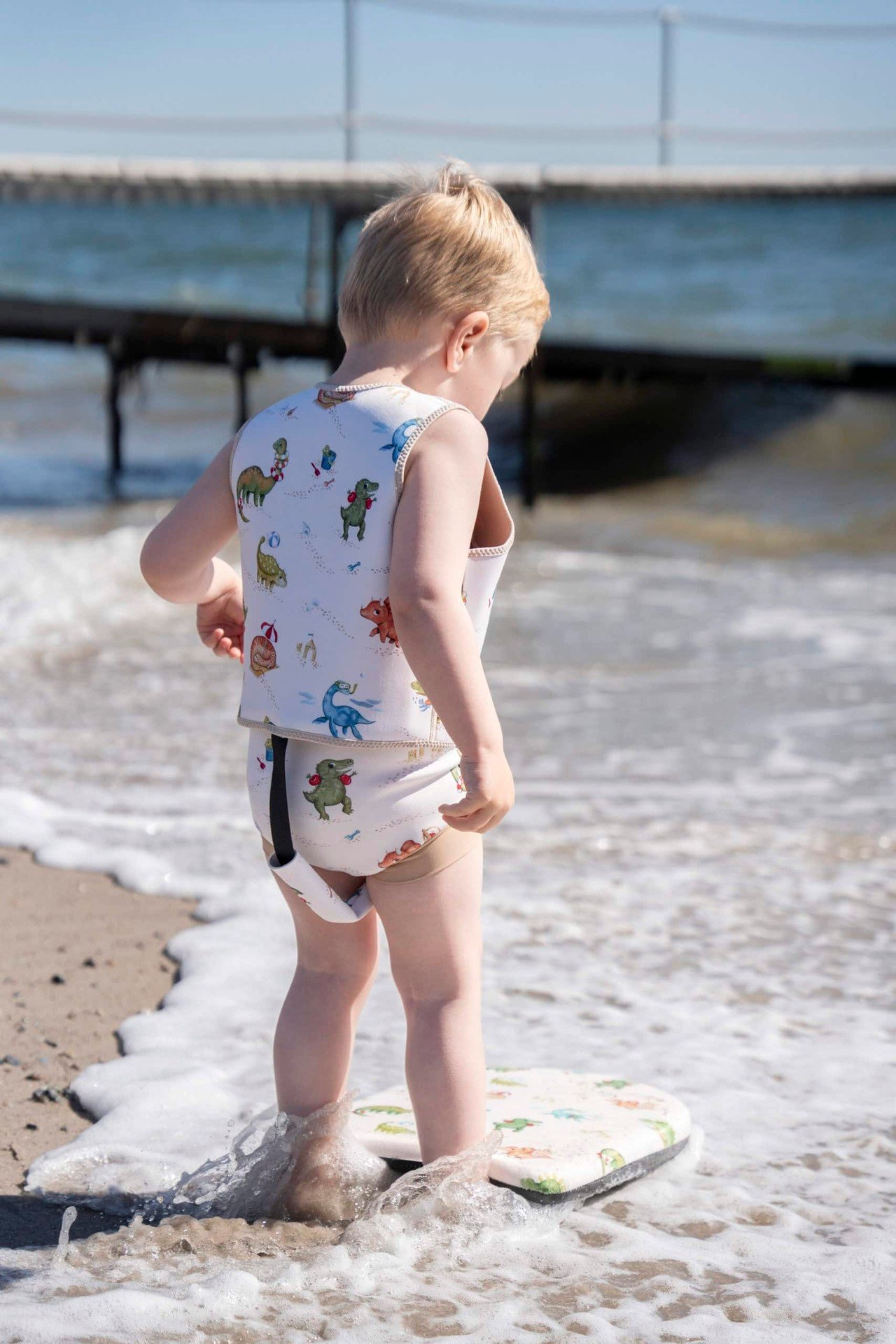 Filibabba Simväst 1–2 år Dino Beach