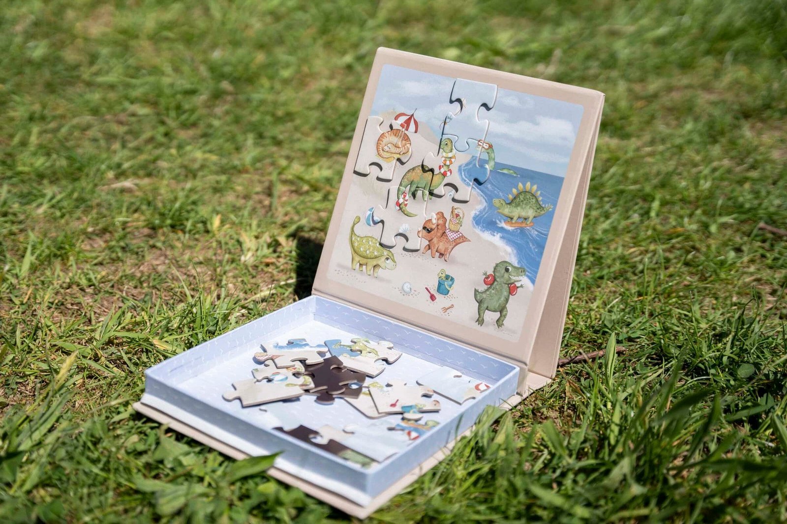 Filibabba Magnetiskt Spel Dino Beach-pussel