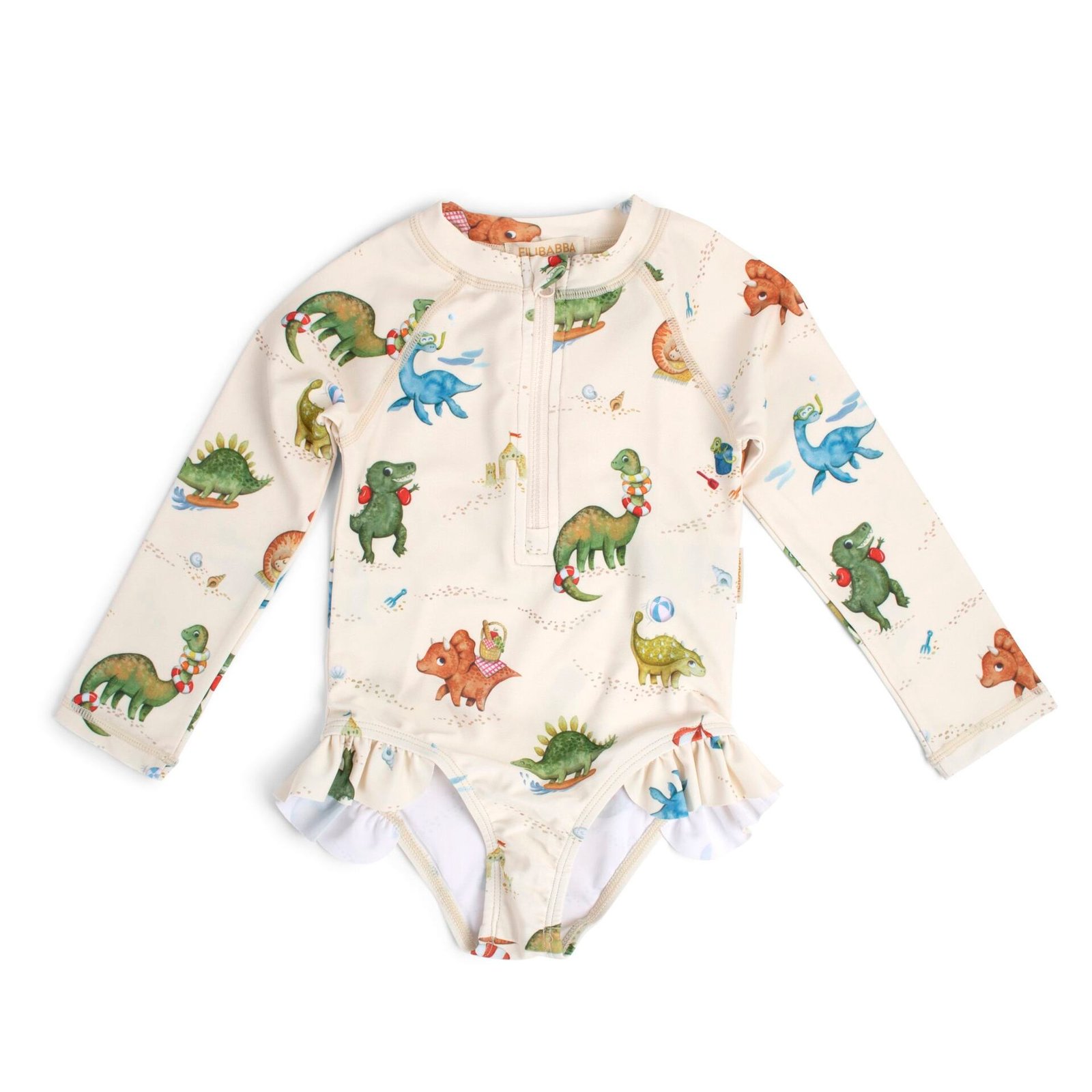 Filibabba Vilje UV-dräkt 3–4 år Dino Beach