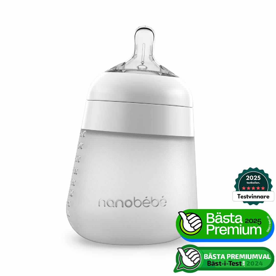 Nanobébé Flexy silikonflaska Anti-kolik Vit 270ml