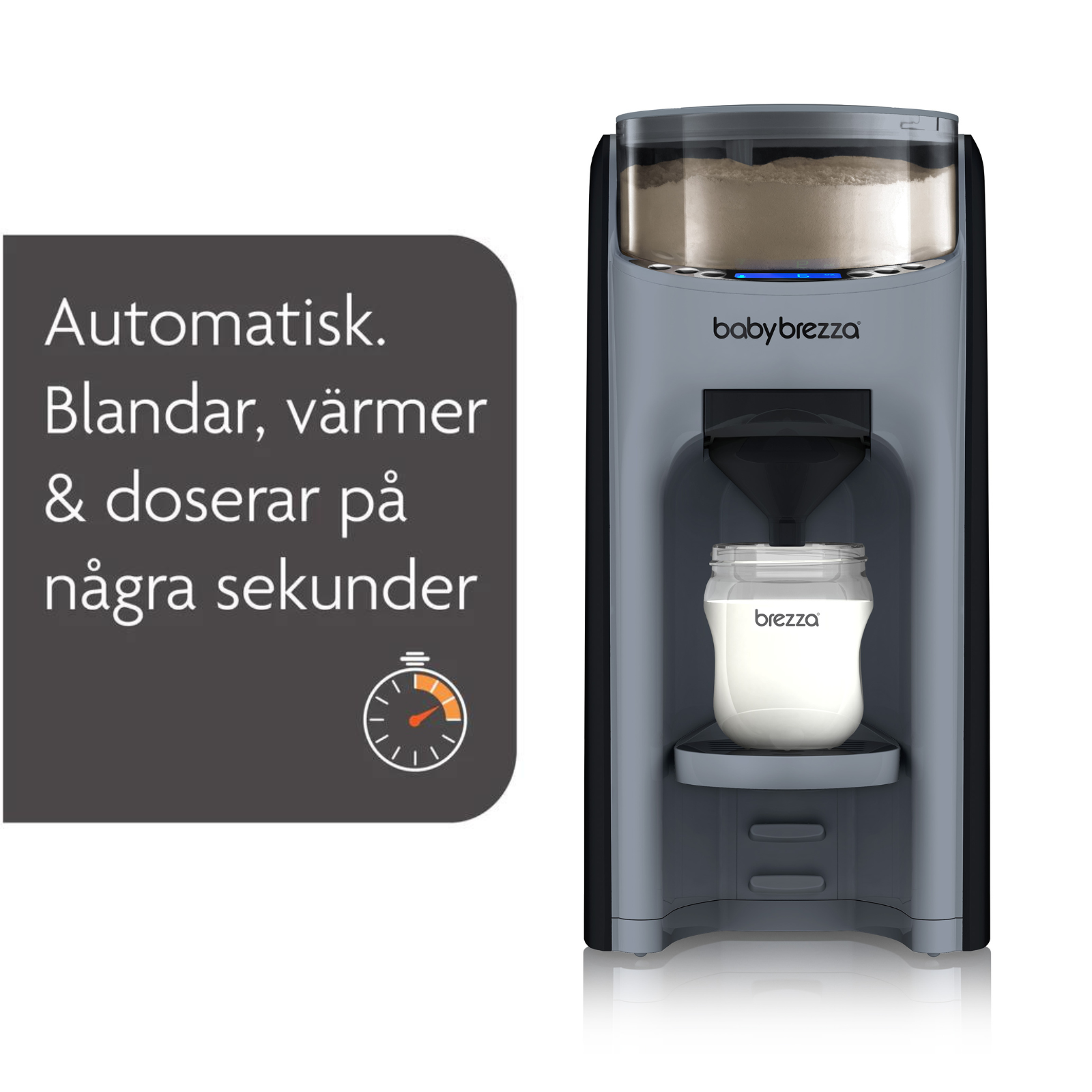 Baby Brezza Formula Pro Advanced Välling & Ersättningsmaskin Slate