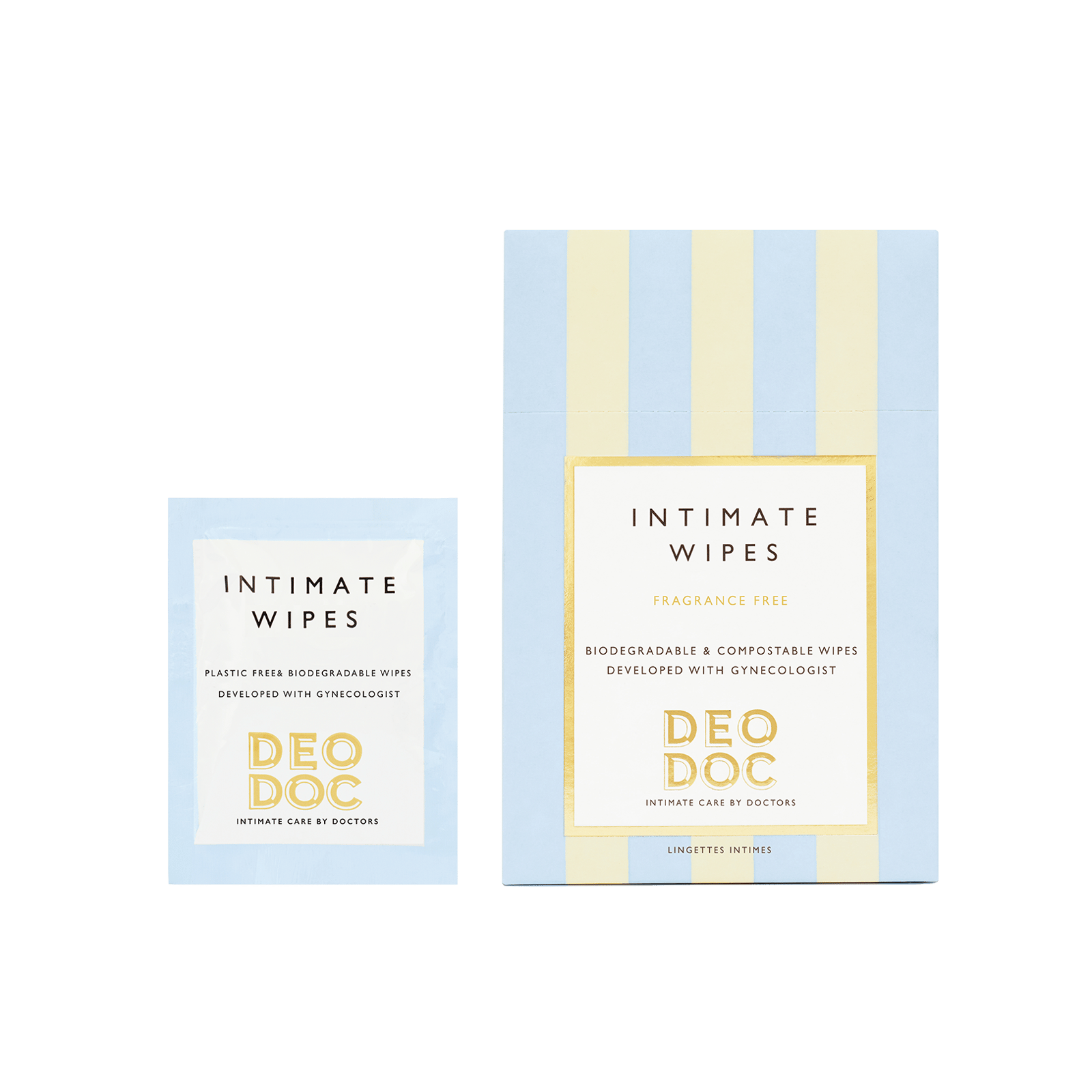 DeoDoc Intimate Wipes Fragrance Free 10 st