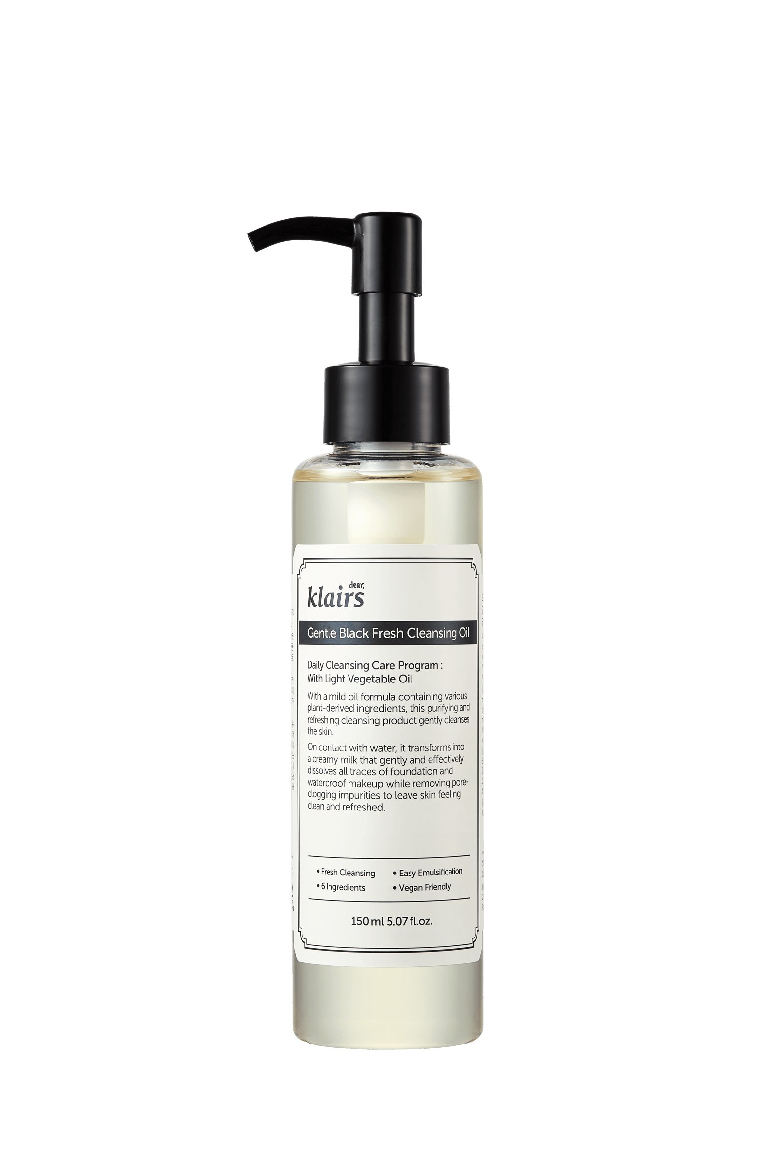 Klairs Gentle Black Fresh Cleansing Oil 150 ml