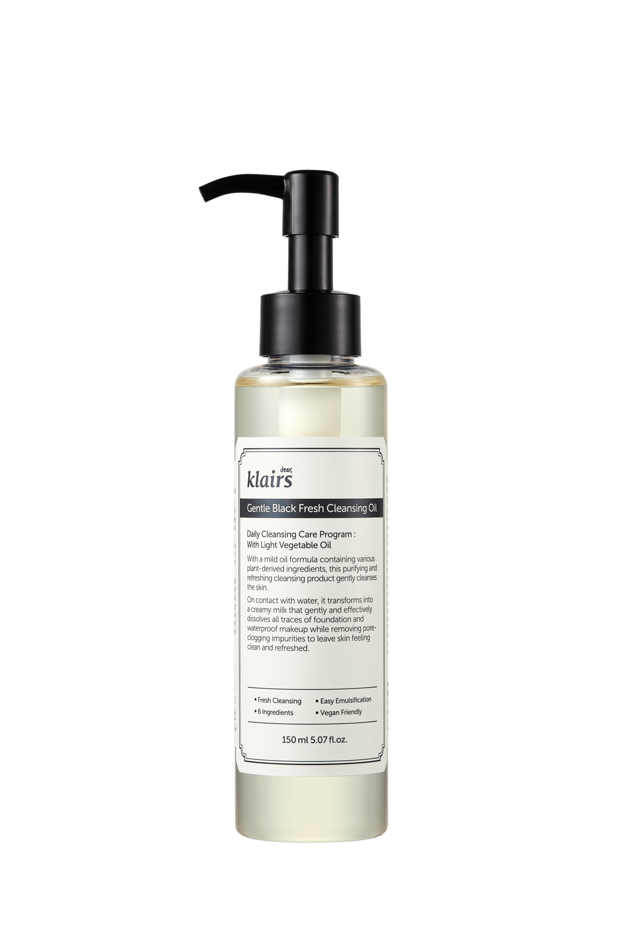 Klairs Gentle Black Fresh Cleansing Oil 150 ml
