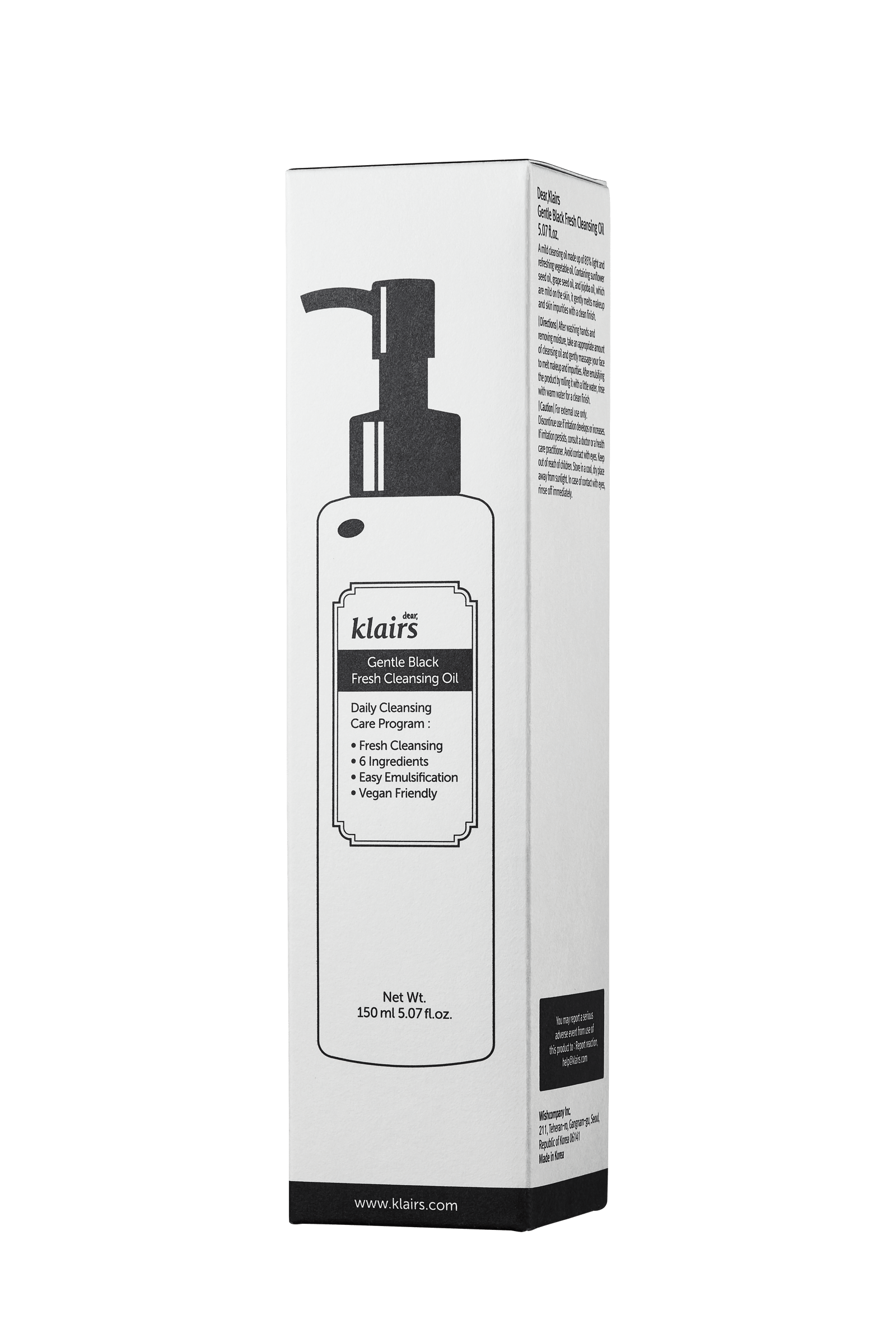 Klairs Gentle Black Fresh Cleansing Oil 150 ml