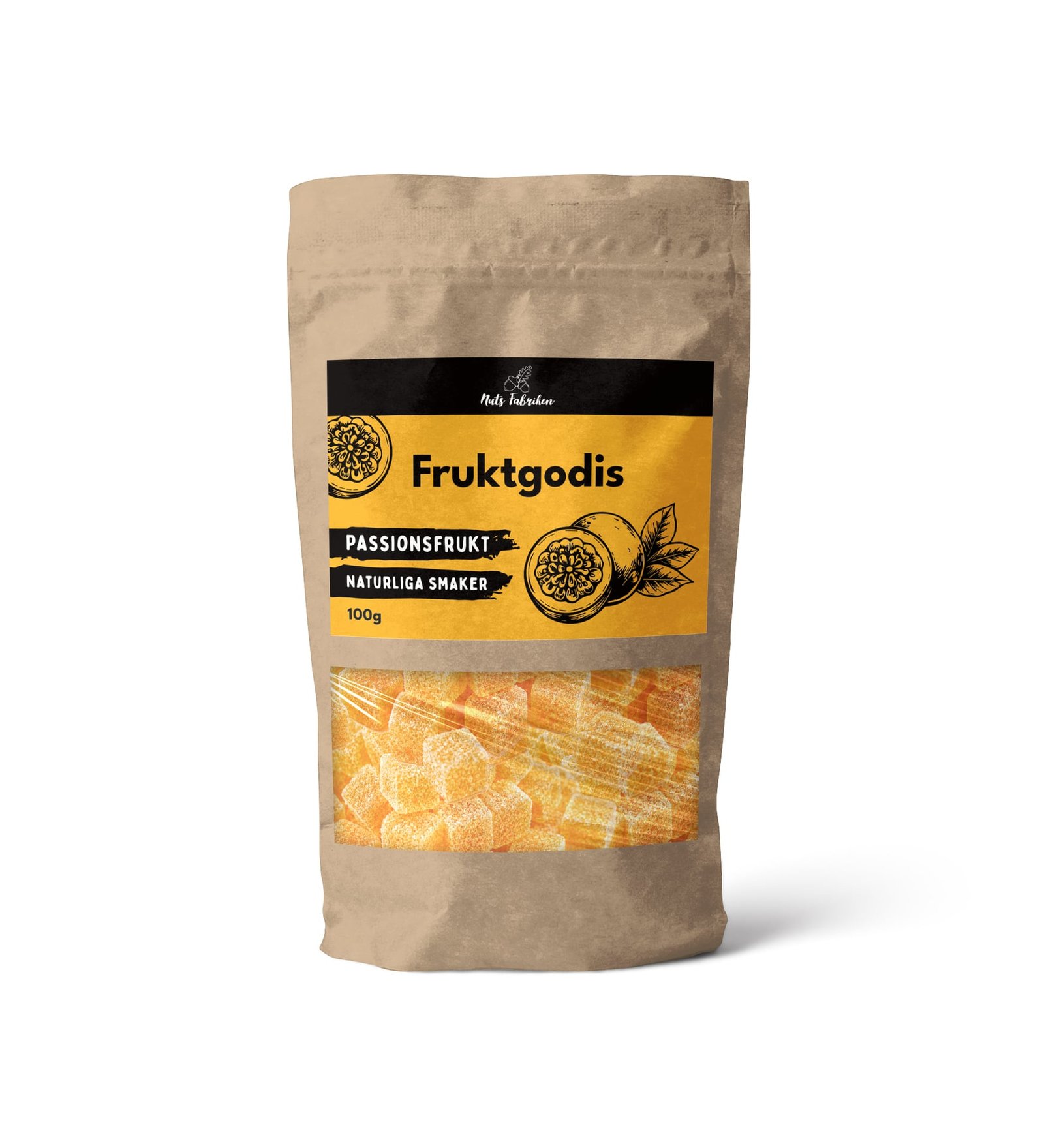 Nuts Fabriken Fruktgodis Passionsfrukt 100 g