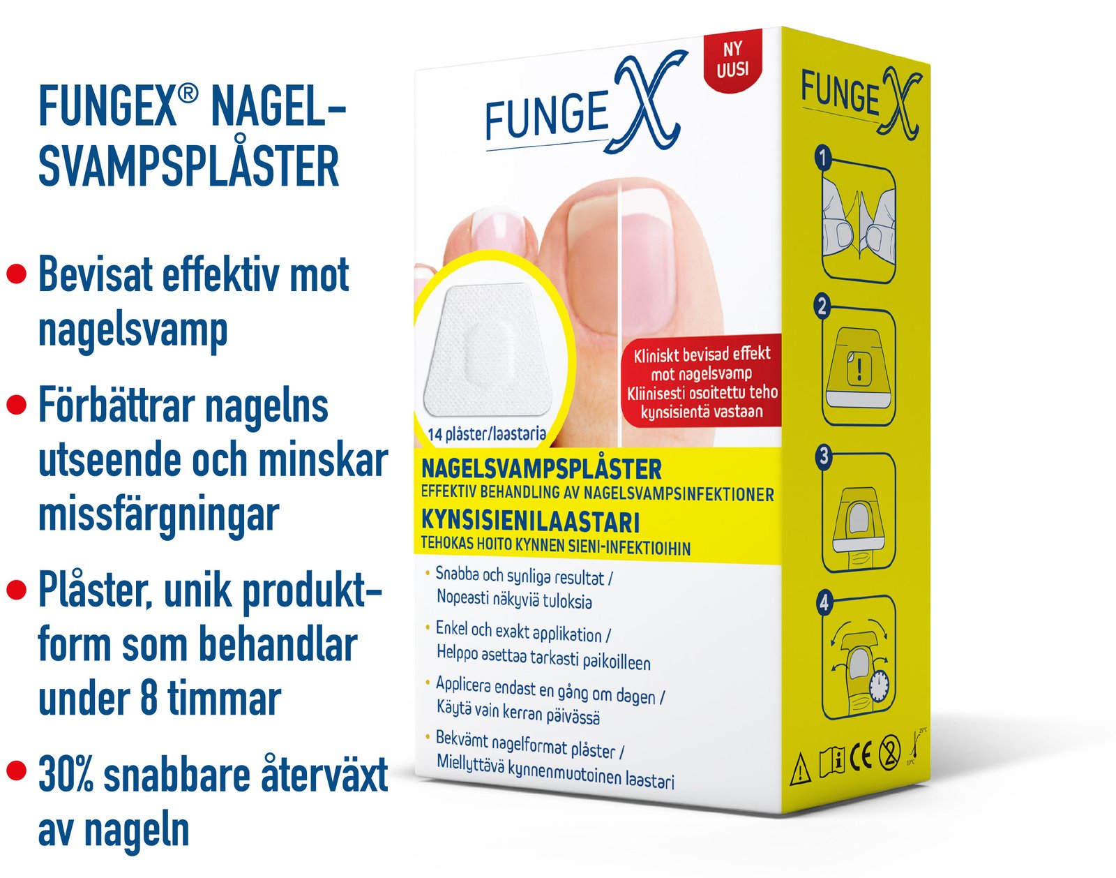 FungeX Nagelsvampsplåster 14 st