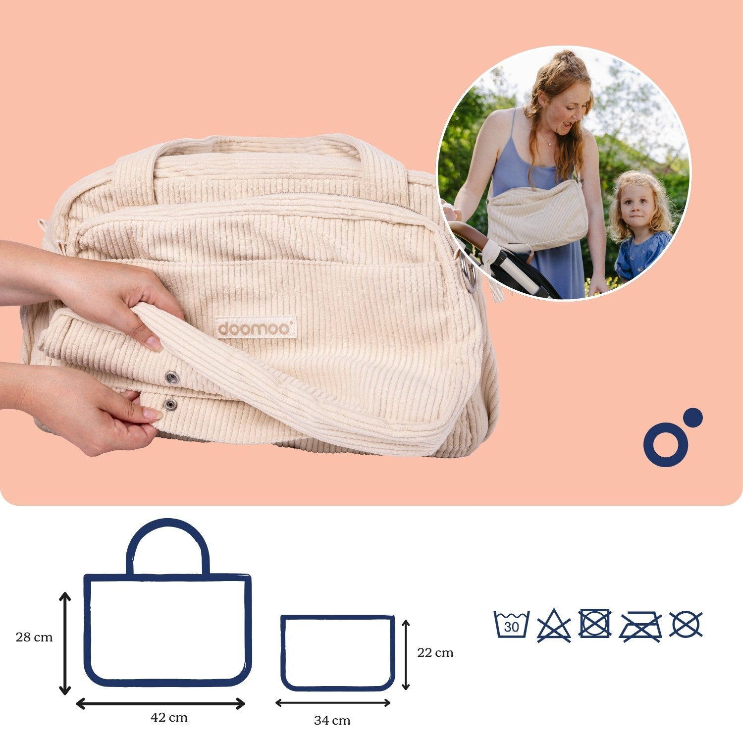 Doomoo Skötväska 8 tillbehör Manchester Sand