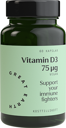 Great Earth Vitamin D3 75μg 60 kapslar