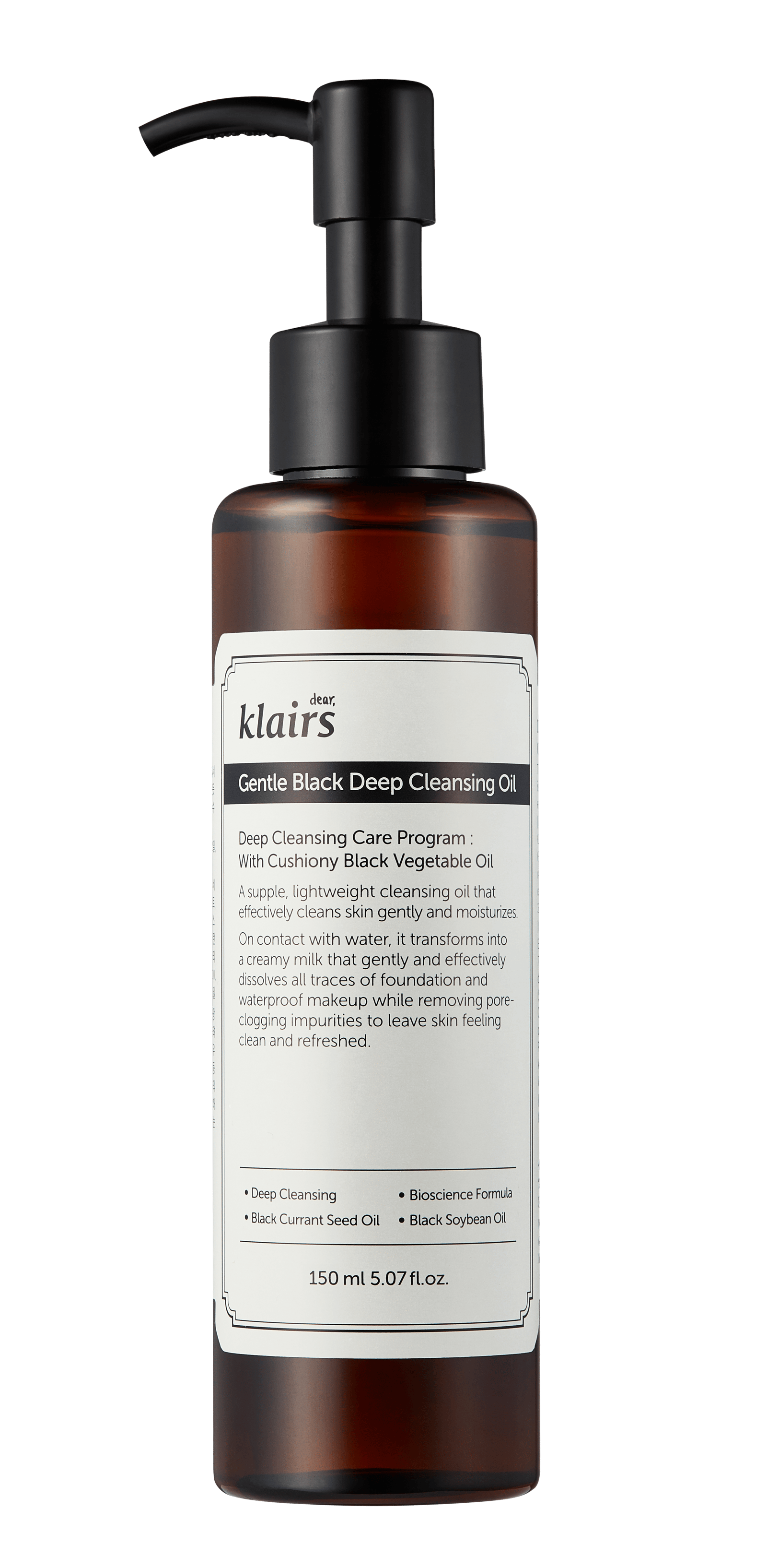 Klairs Gentle Black Deep Cleansing Oil 150 ml