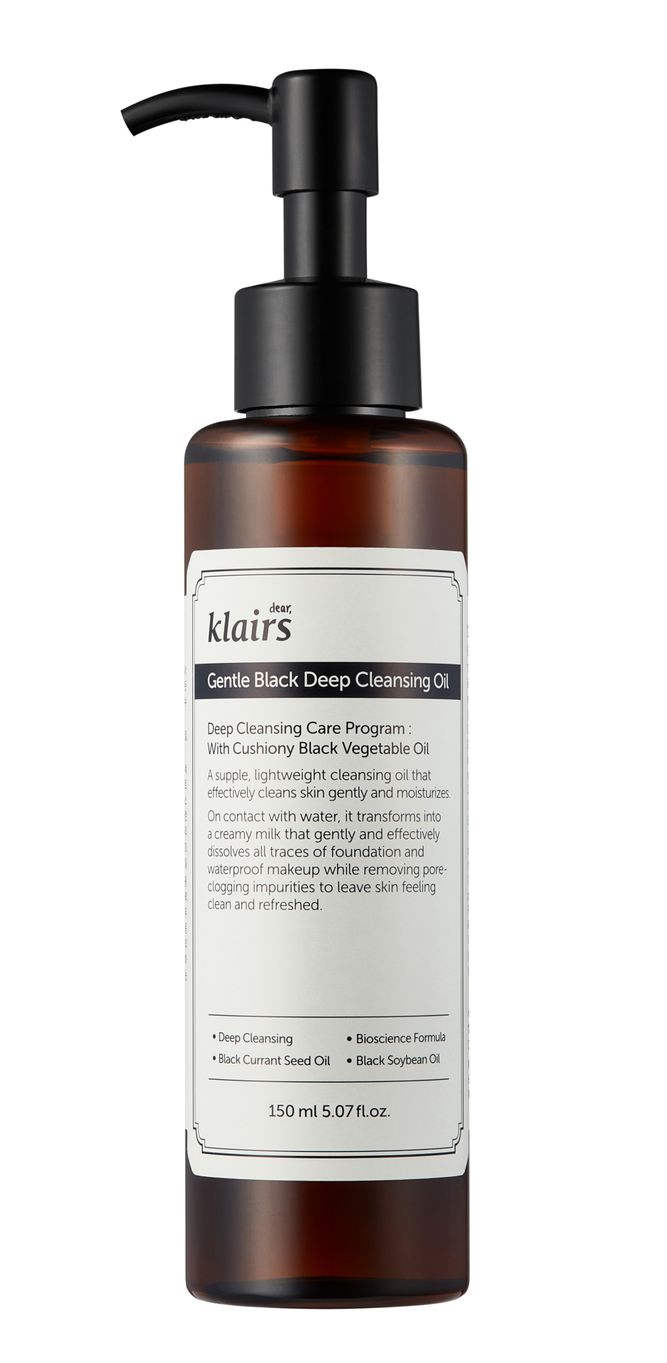 Klairs Gentle Black Deep Cleansing Oil 150 ml