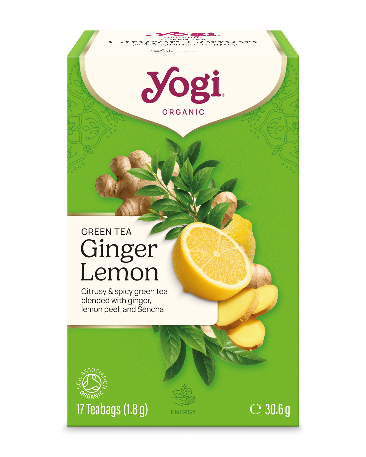 Yogi Tea Green Tea Ginger Lemon 17 påsar